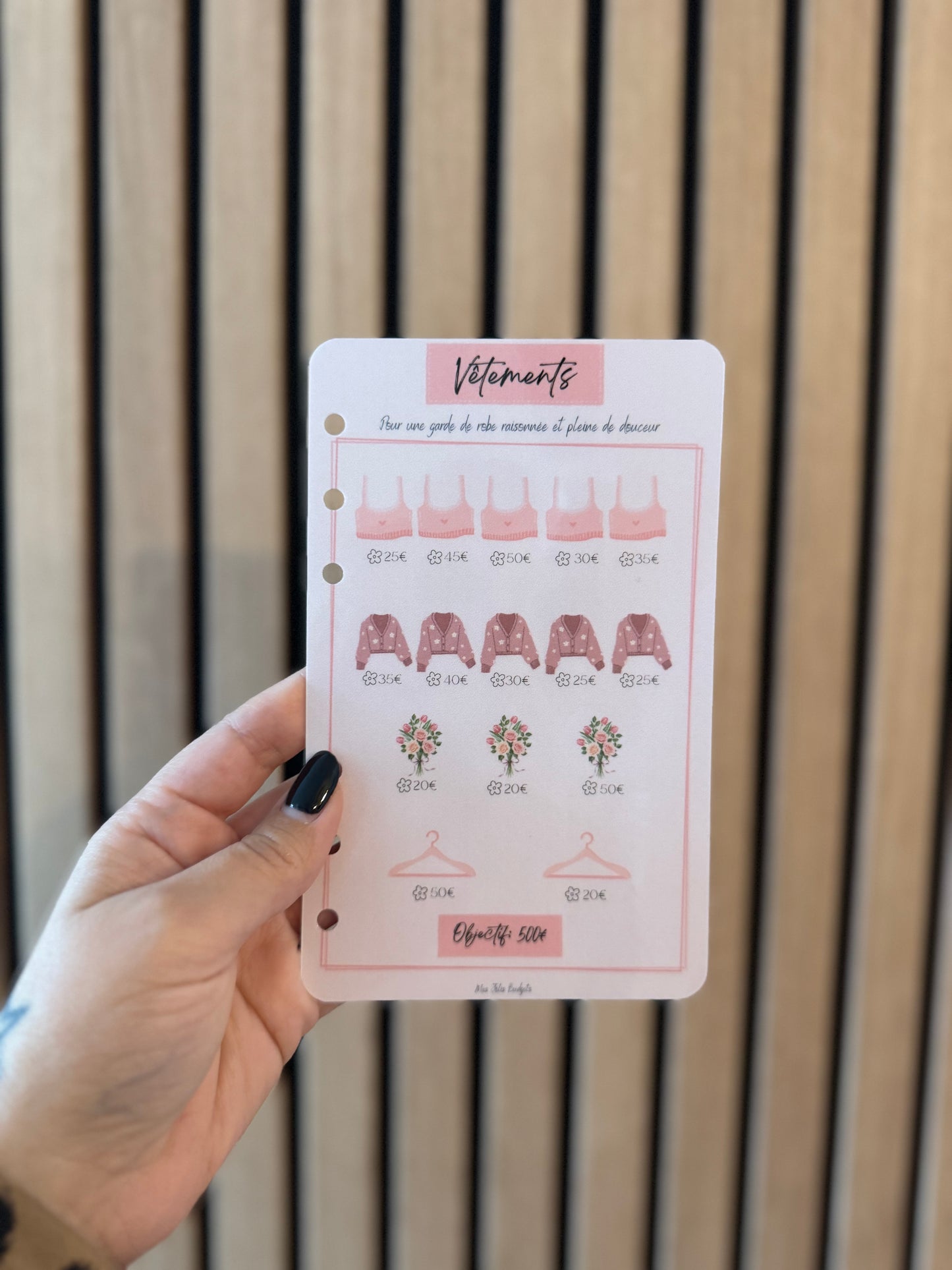 Trackers Défis Perforés Spécial Épargne 🌸