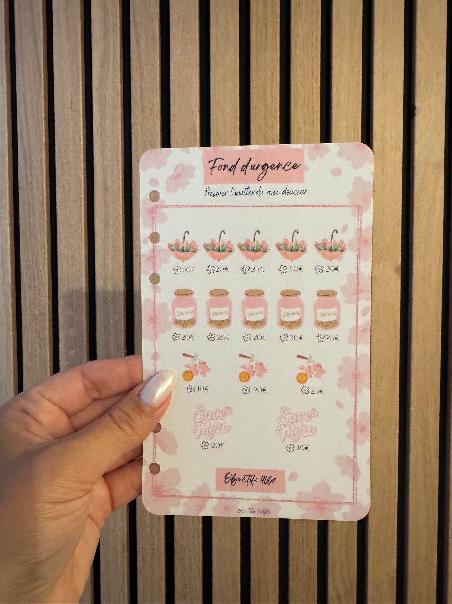 Trackers Défis Perforés Spécial Épargne 🌸