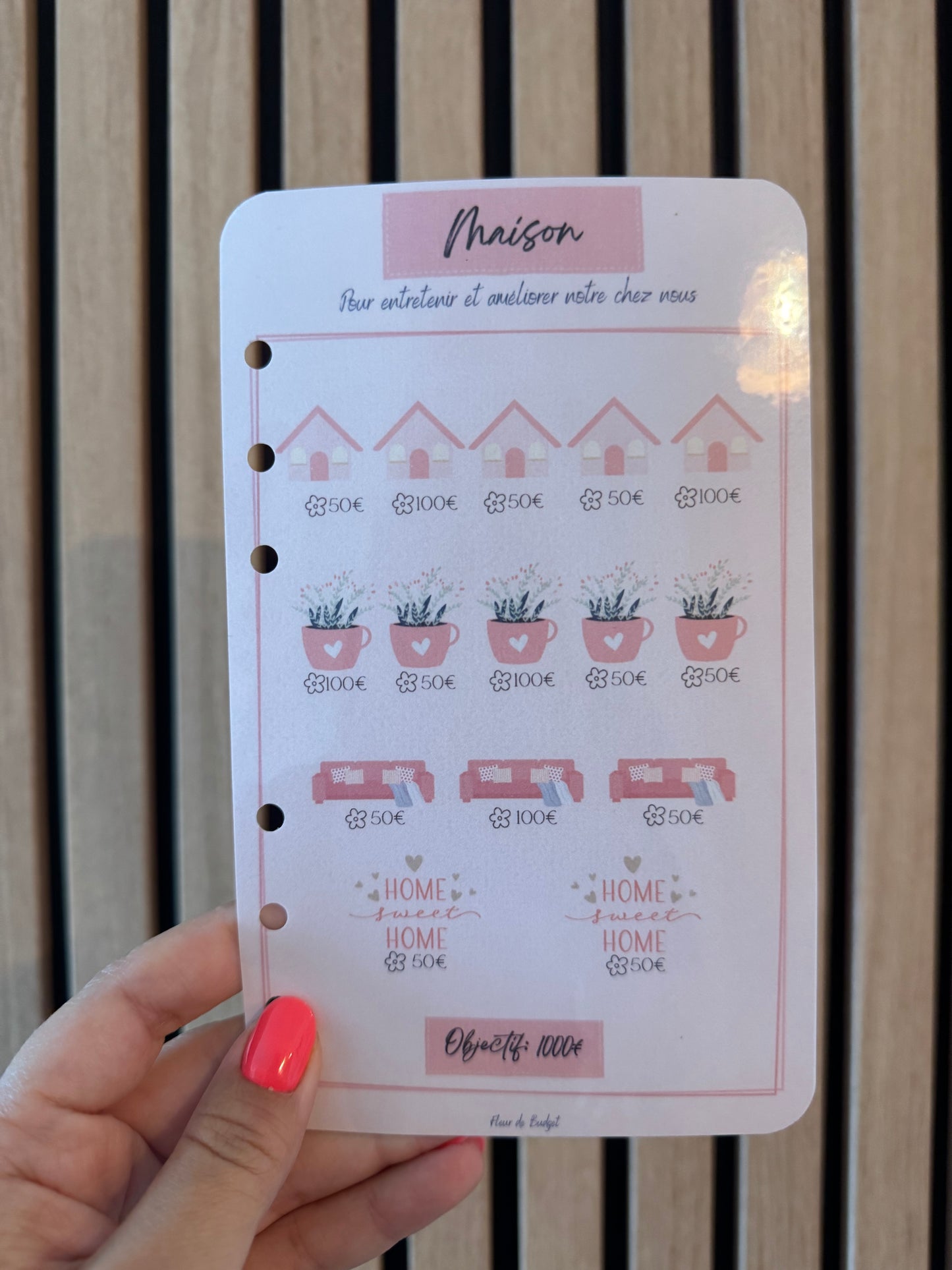 Trackers Défis Perforés Spécial Épargne 🌸
