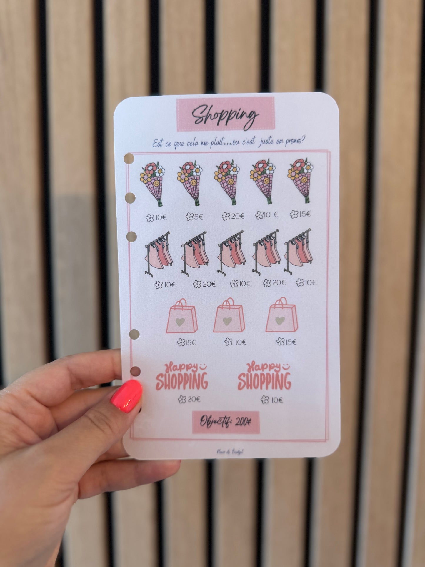 Trackers Défis Perforés Spécial Épargne 🌸