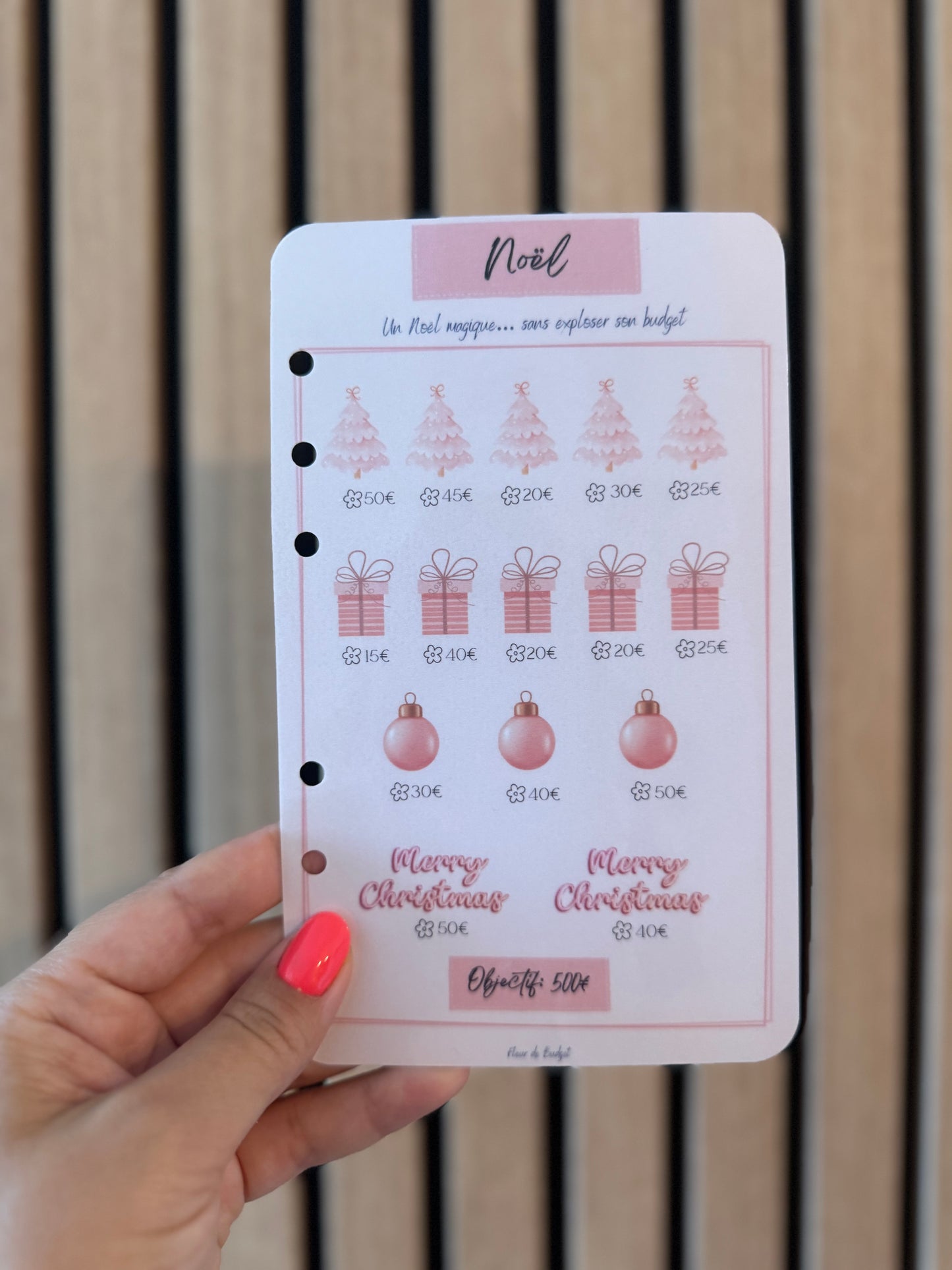 Trackers Défis Perforés Spécial Épargne 🌸