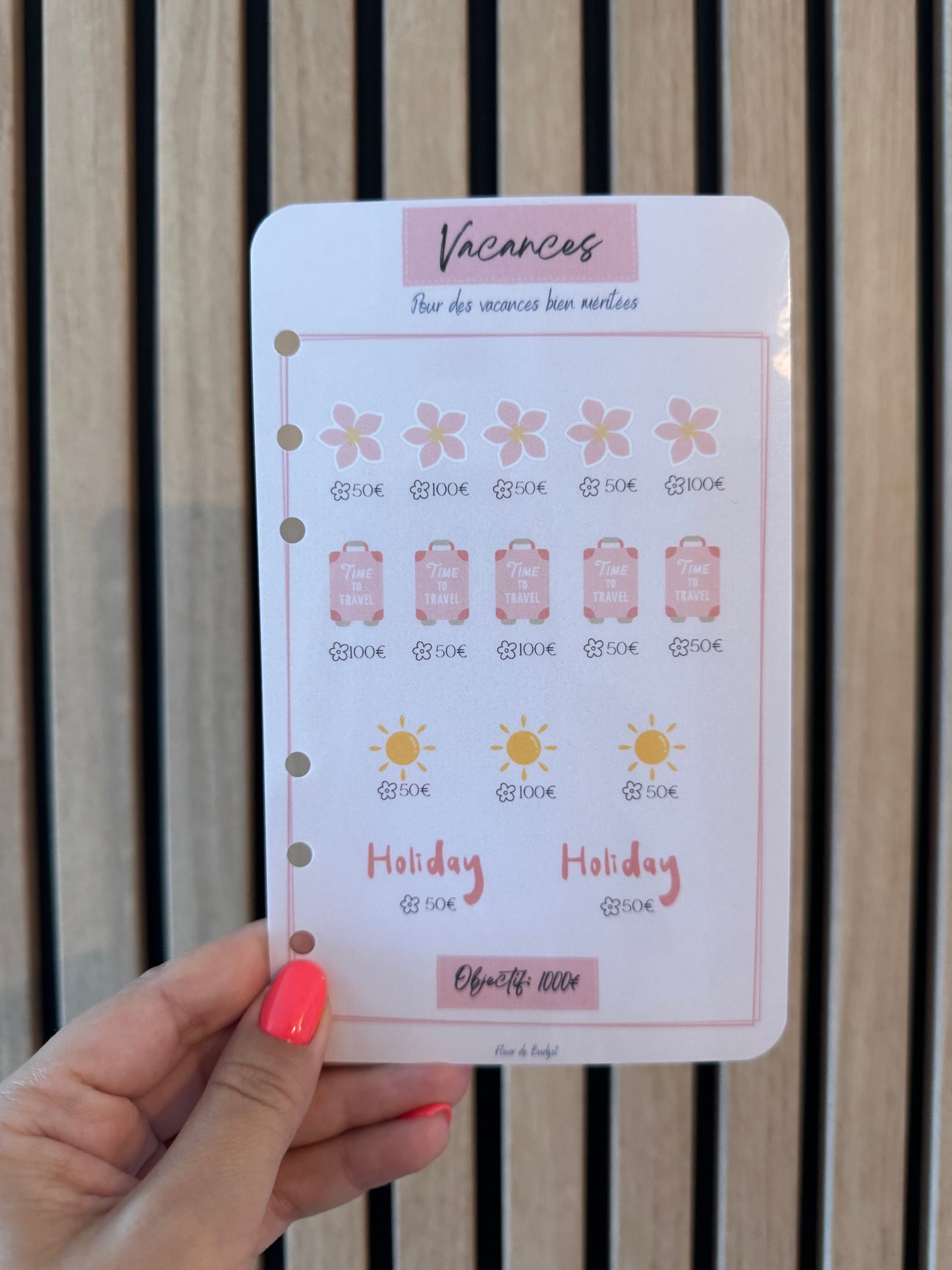 Trackers Défis Perforés Spécial Épargne 🌸