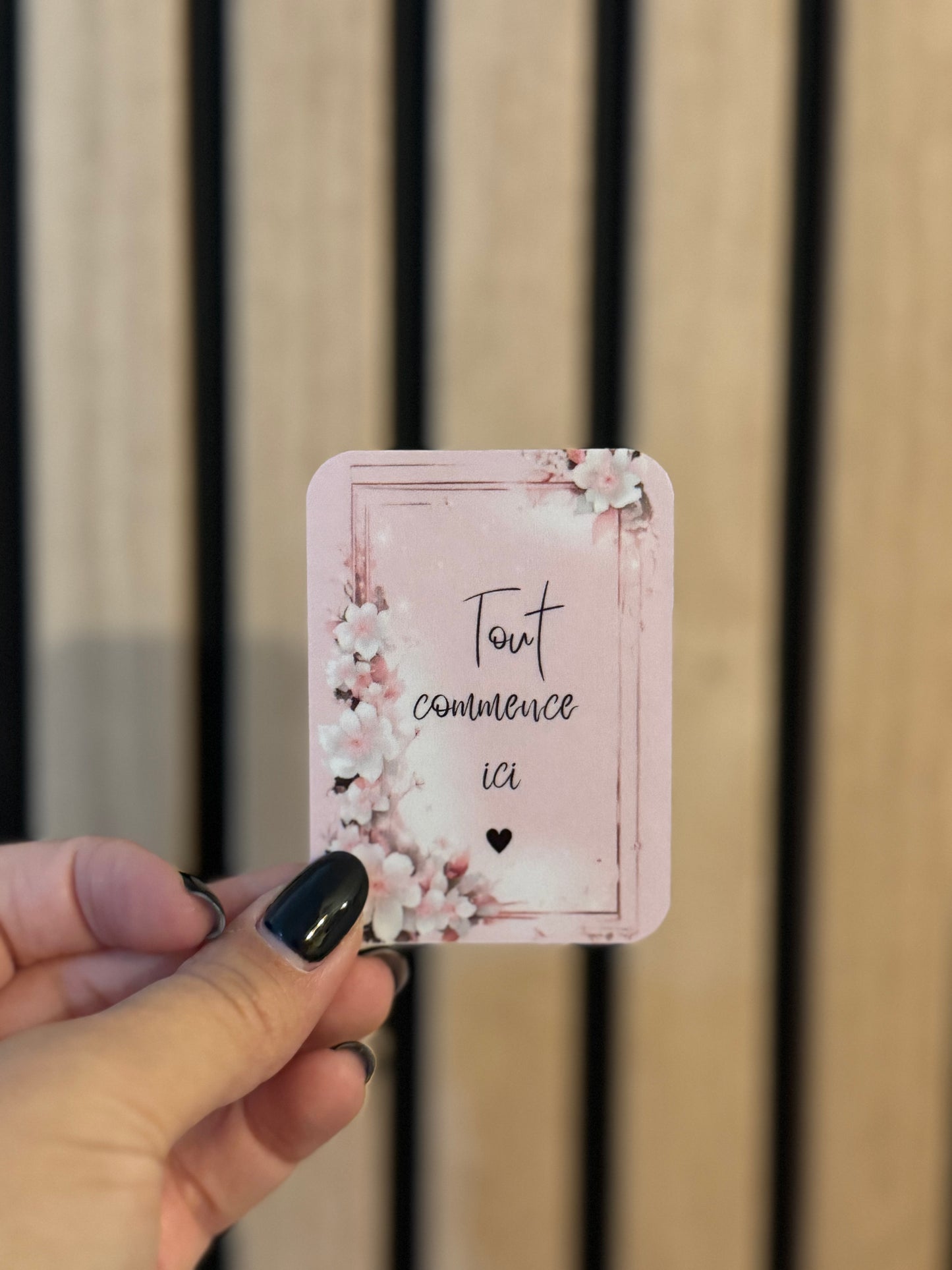 Carte décorative pour classeur 🌸