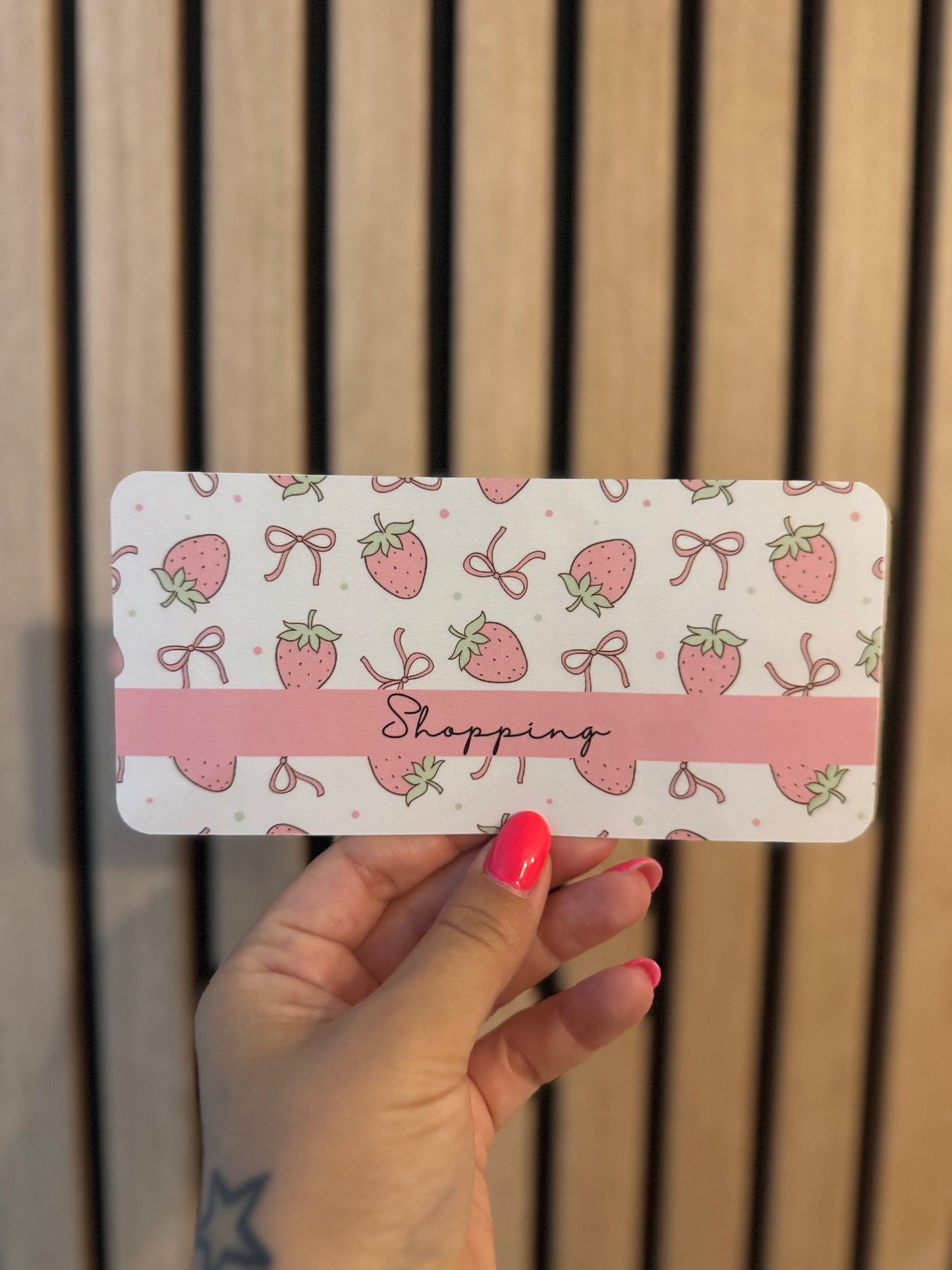 Page de Garde A6 « Catégorie » - Douceur Fraise 🍓