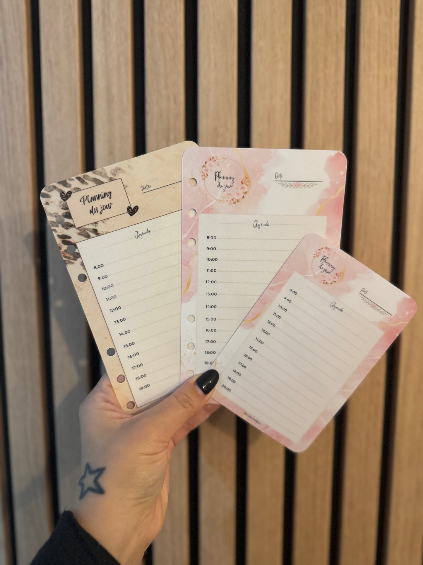 Fiche « Mon Planning du jour »
