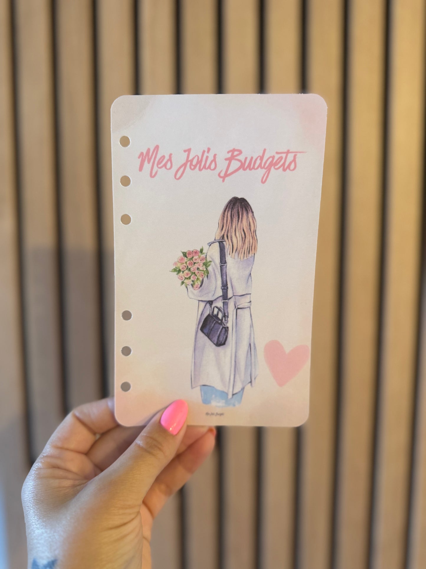 Page de Garde A6 « Couverture » Mes Jolis Budgets