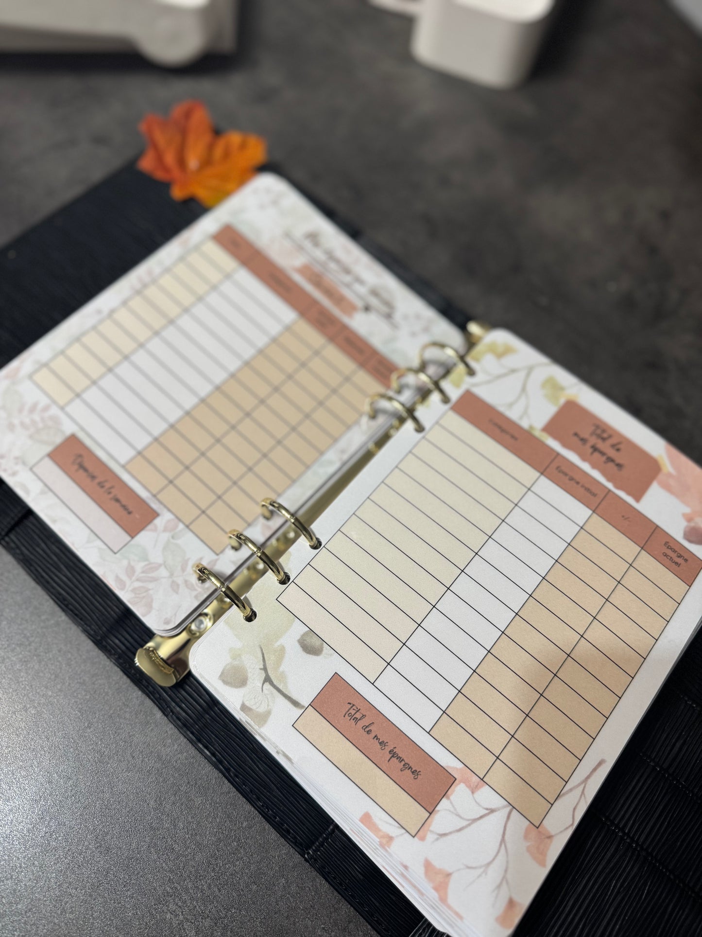 Budget Planner A5 12 mois Version Automnale 🍁