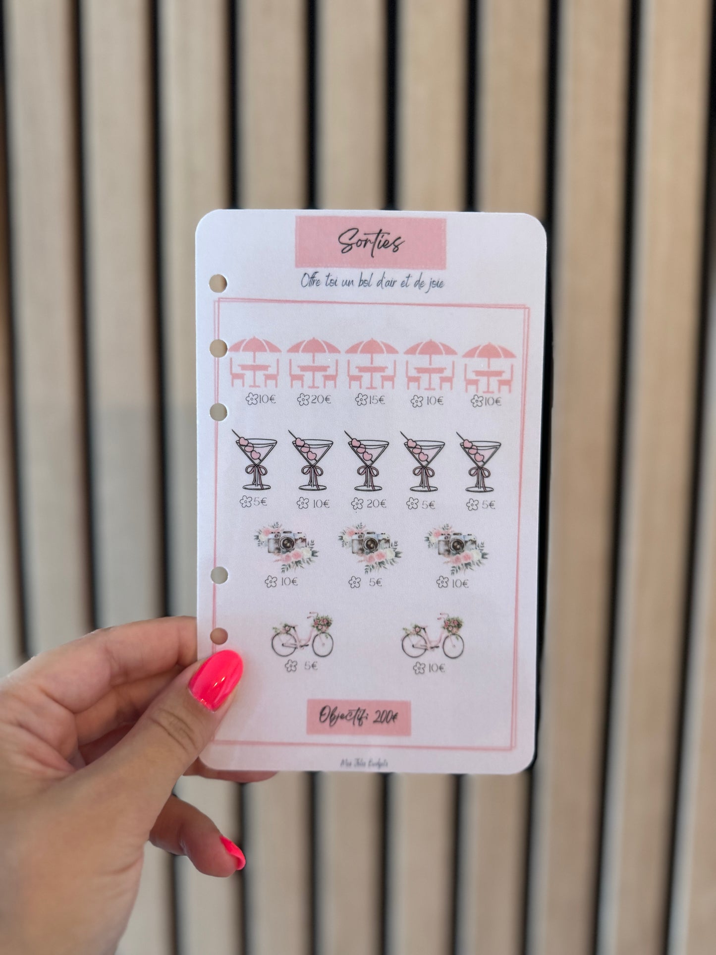 Trackers Défis Perforés Spécial Épargne 🌸