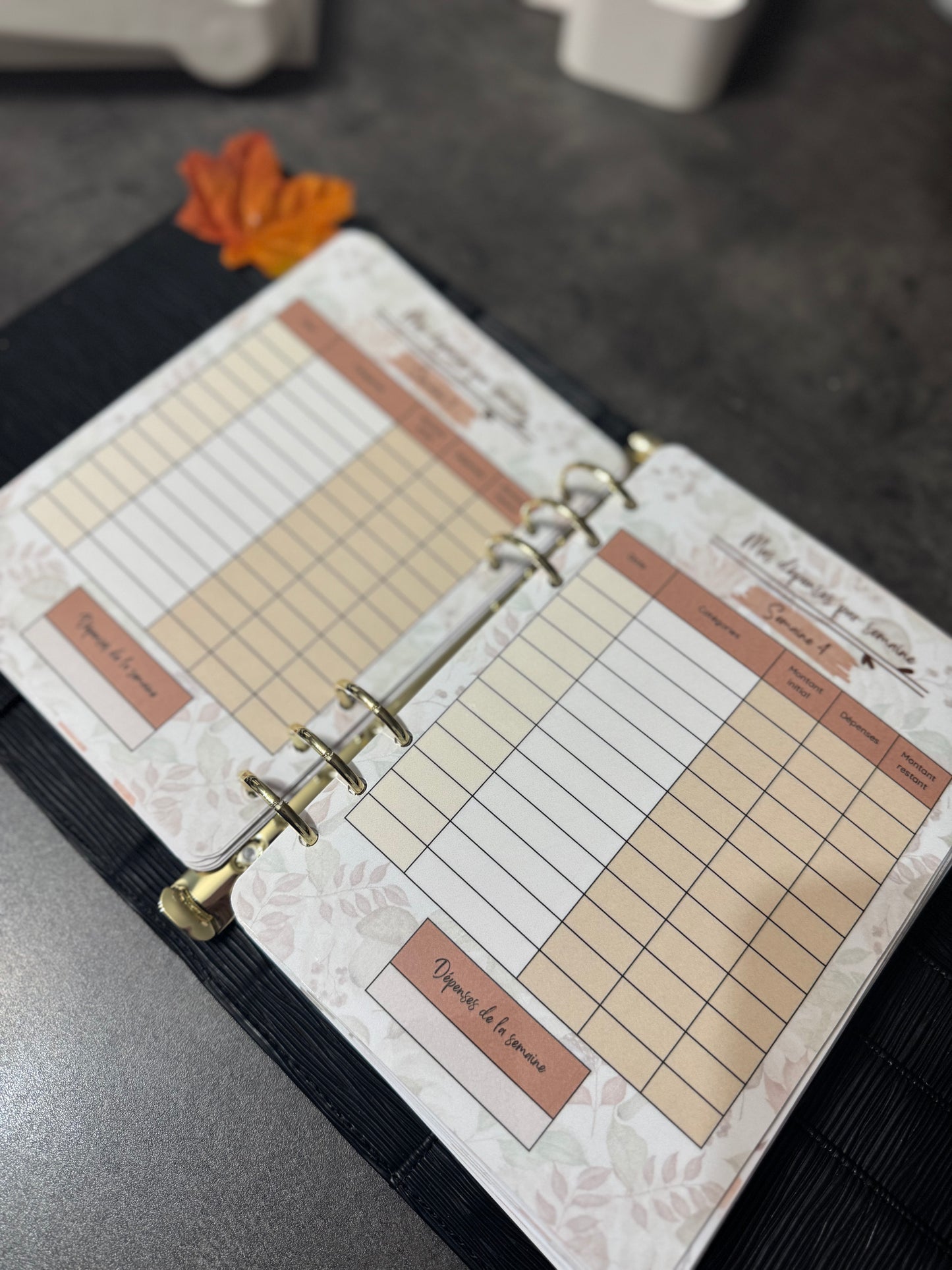 Budget Planner A5 12 mois Version Automnale 🍁