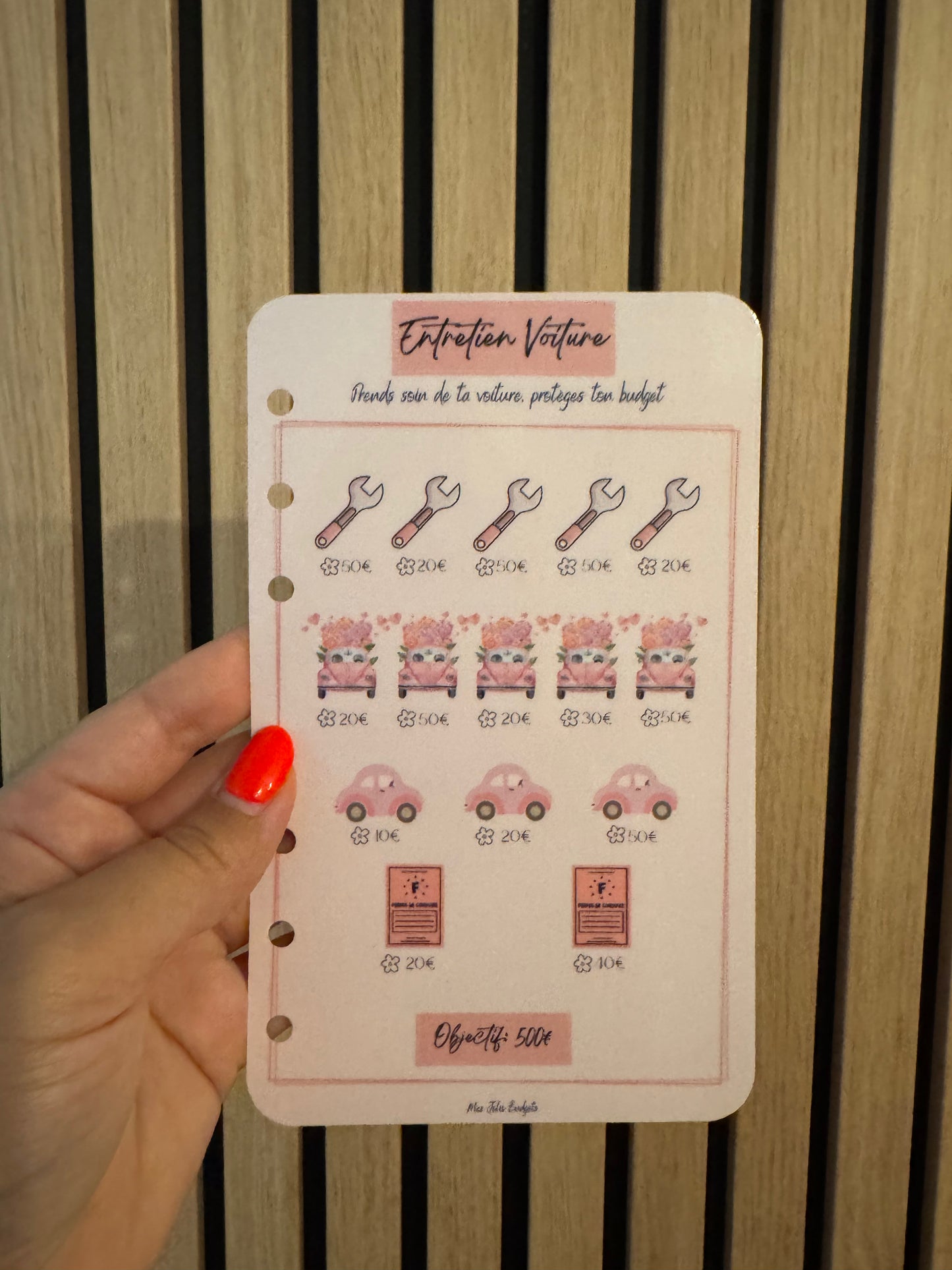 Trackers Défis Perforés Spécial Épargne 🌸