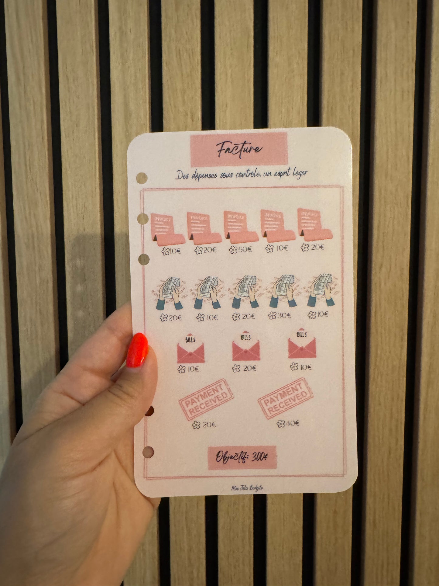 Trackers Défis Perforés Spécial Épargne 🌸