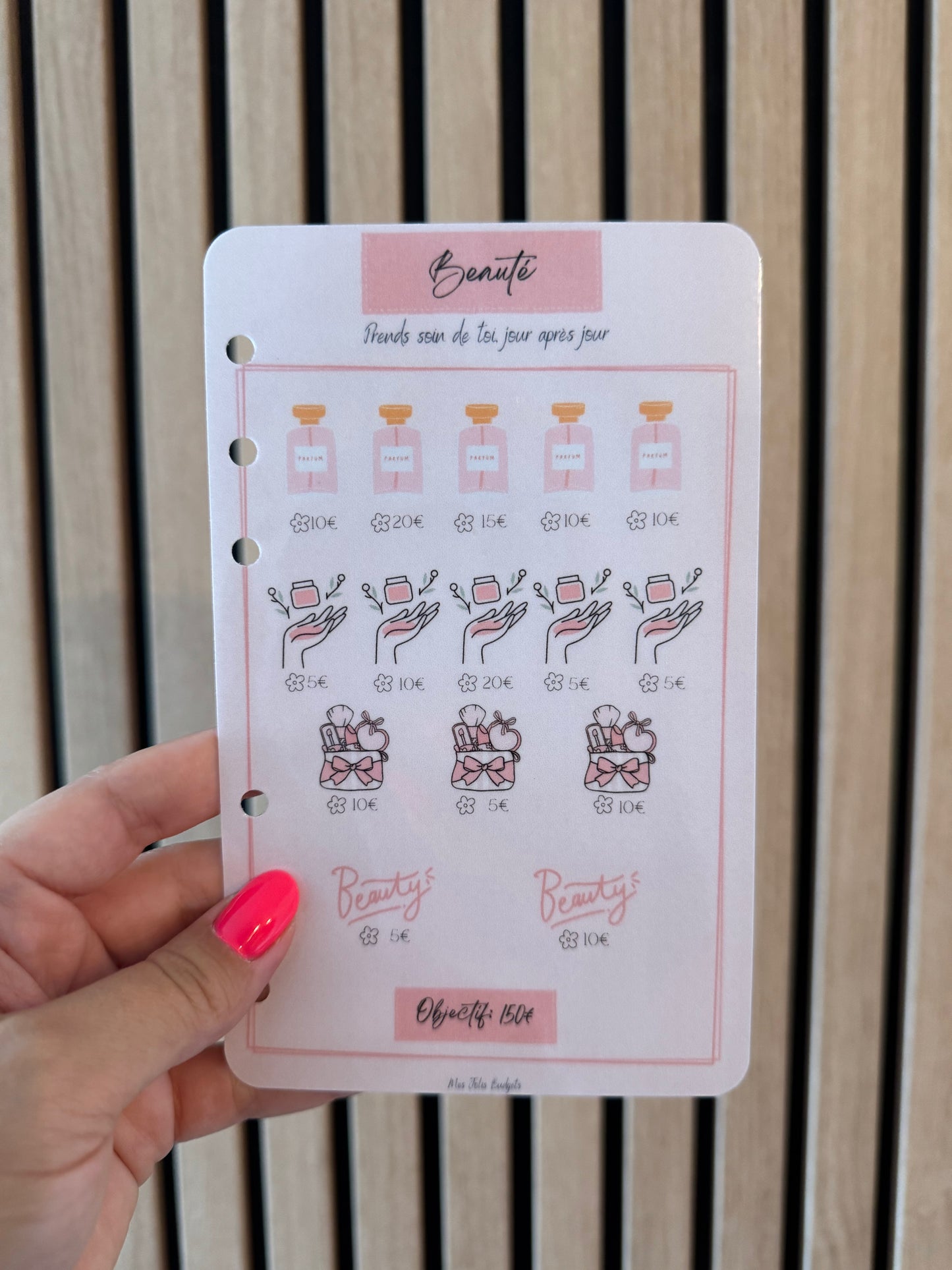 Trackers Défis Perforés Spécial Épargne 🌸