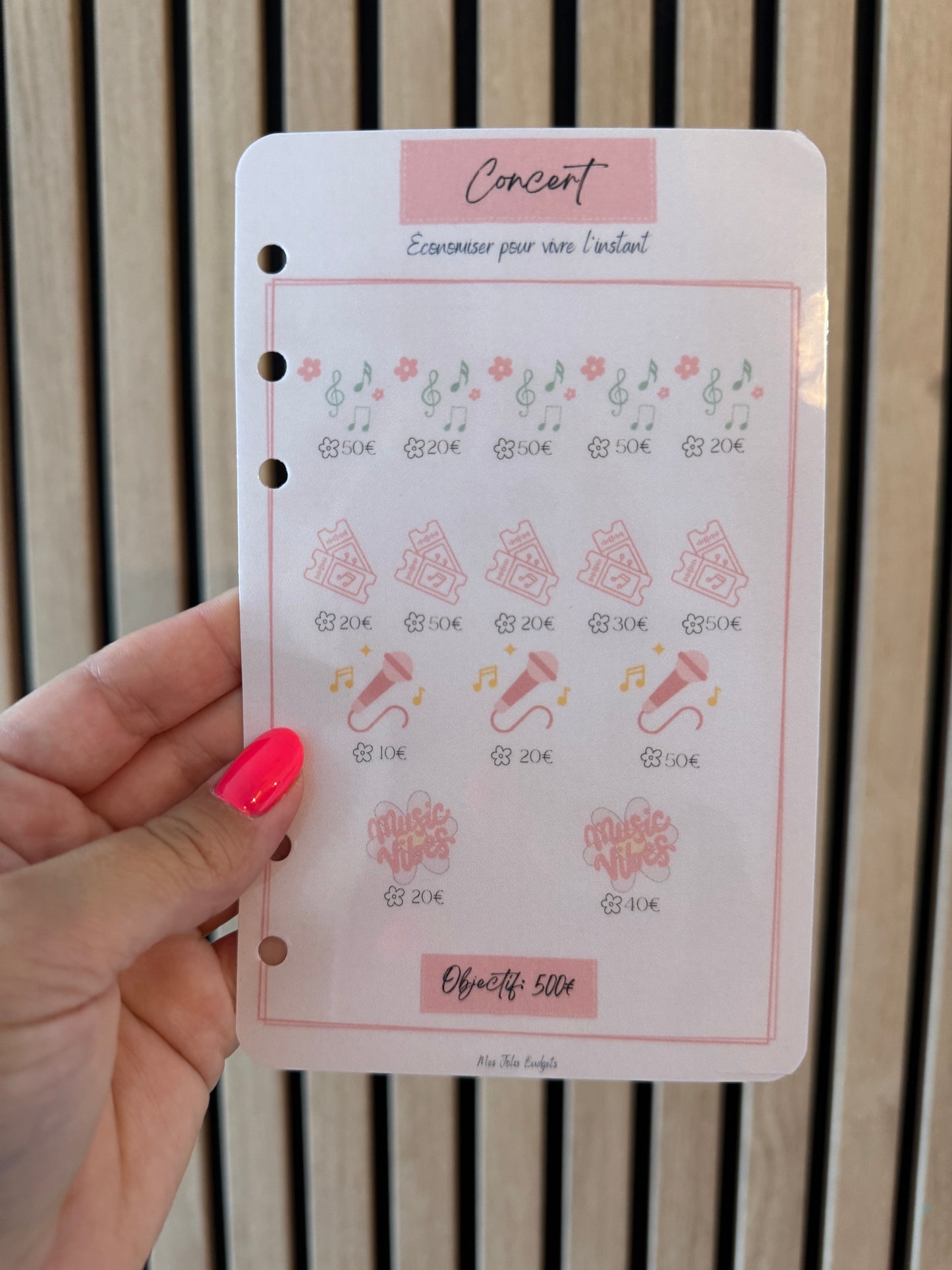 Trackers Défis Perforés Spécial Épargne 🌸