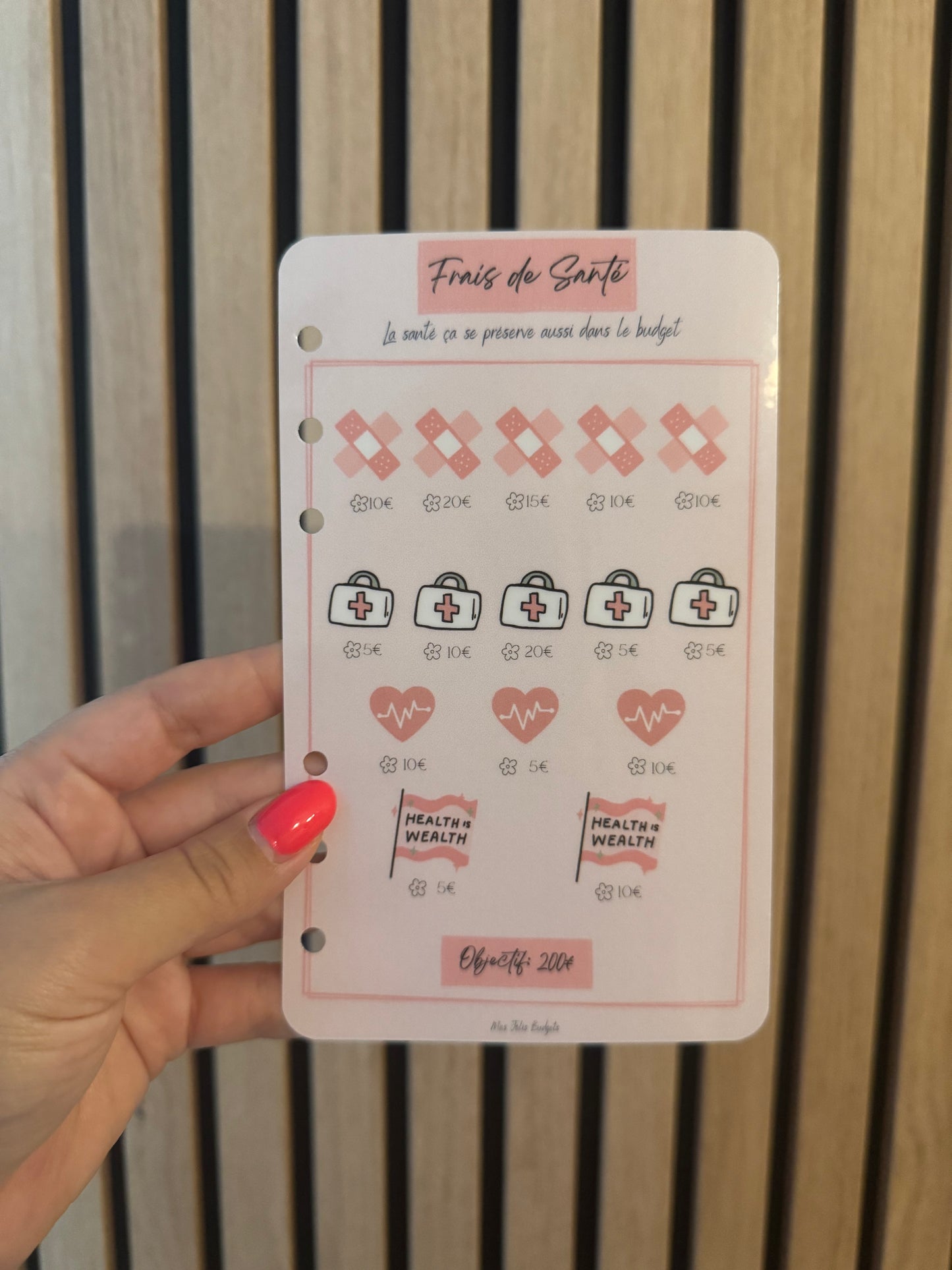 Trackers Défis Perforés Spécial Épargne 🌸