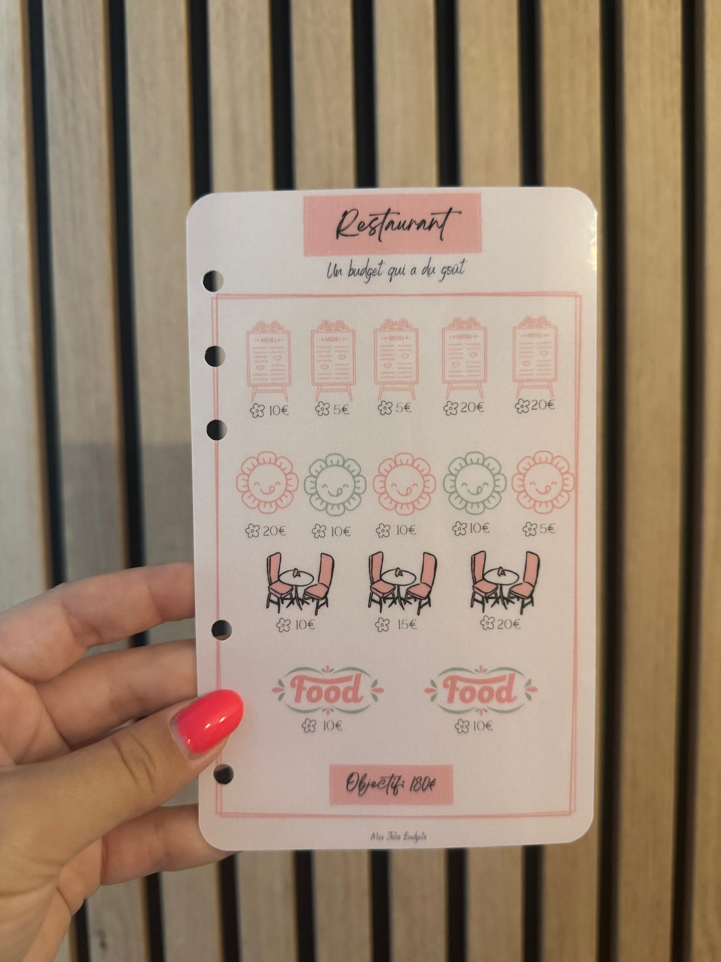 Trackers Défis Perforés Spécial Épargne 🌸