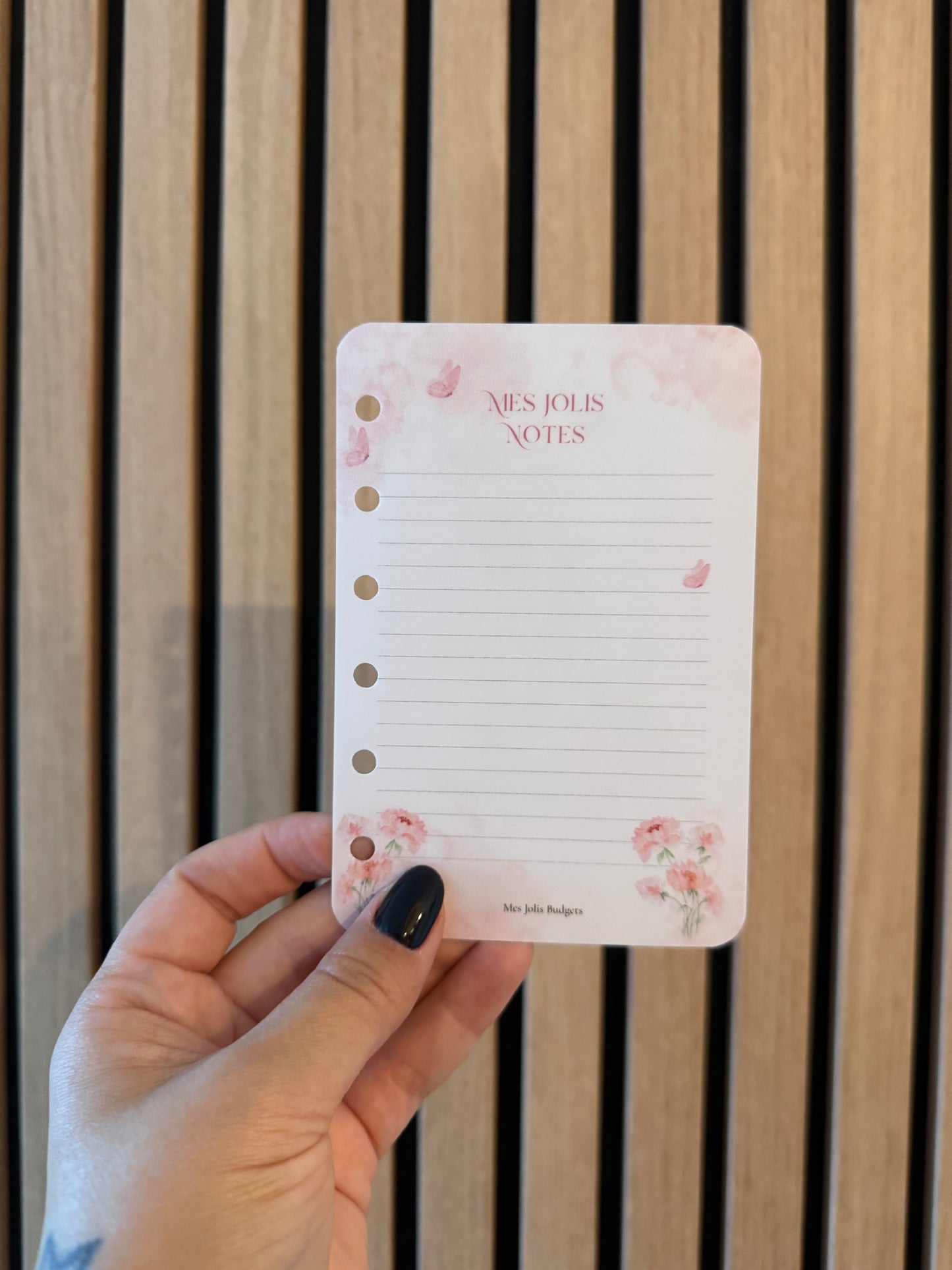 Fiche « Mes Jolis Notes » 🌸