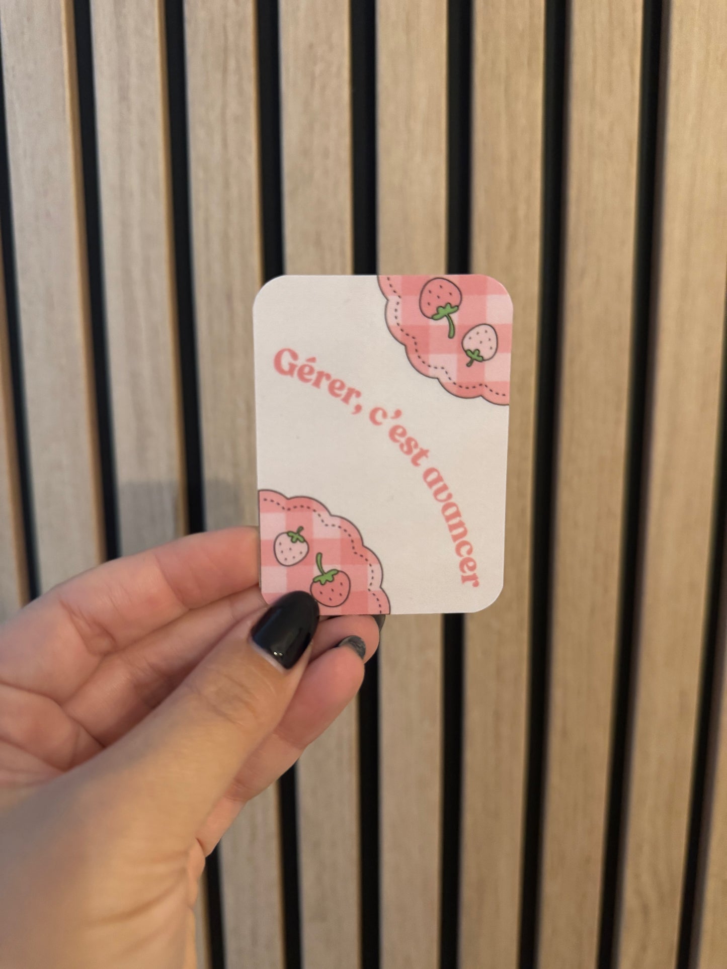 Carte décorative pour classeur 🌸