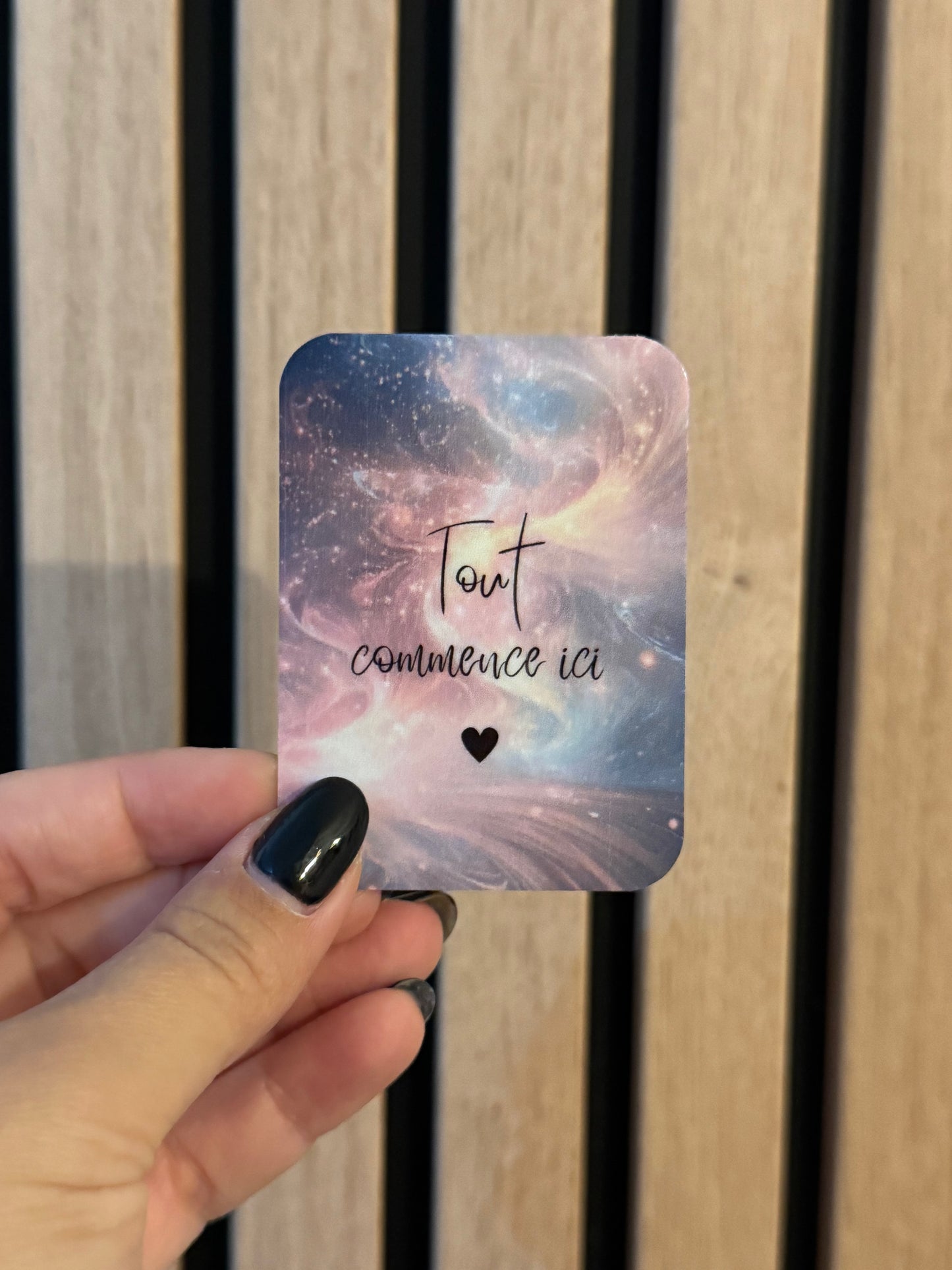 Carte décorative pour classeur 🌸