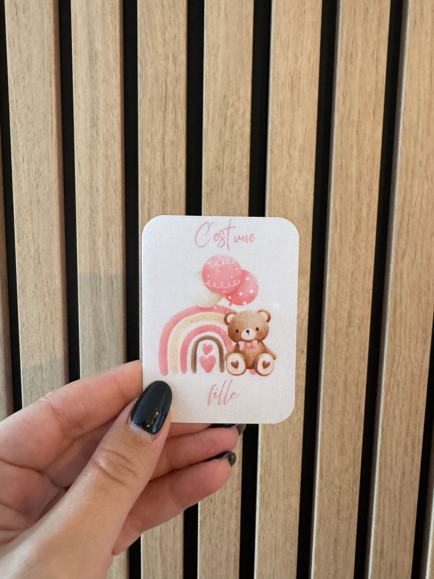Carte décorative pour classeur 🌸
