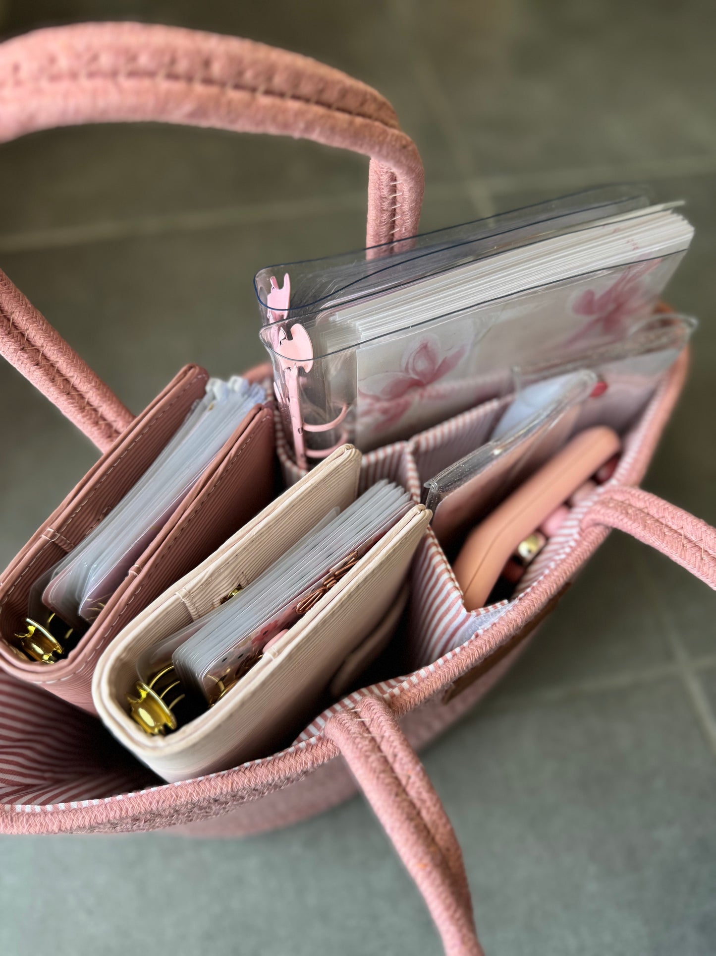 Panier de Rangement Budget Rose – Mes Jolis Budgets 🩷