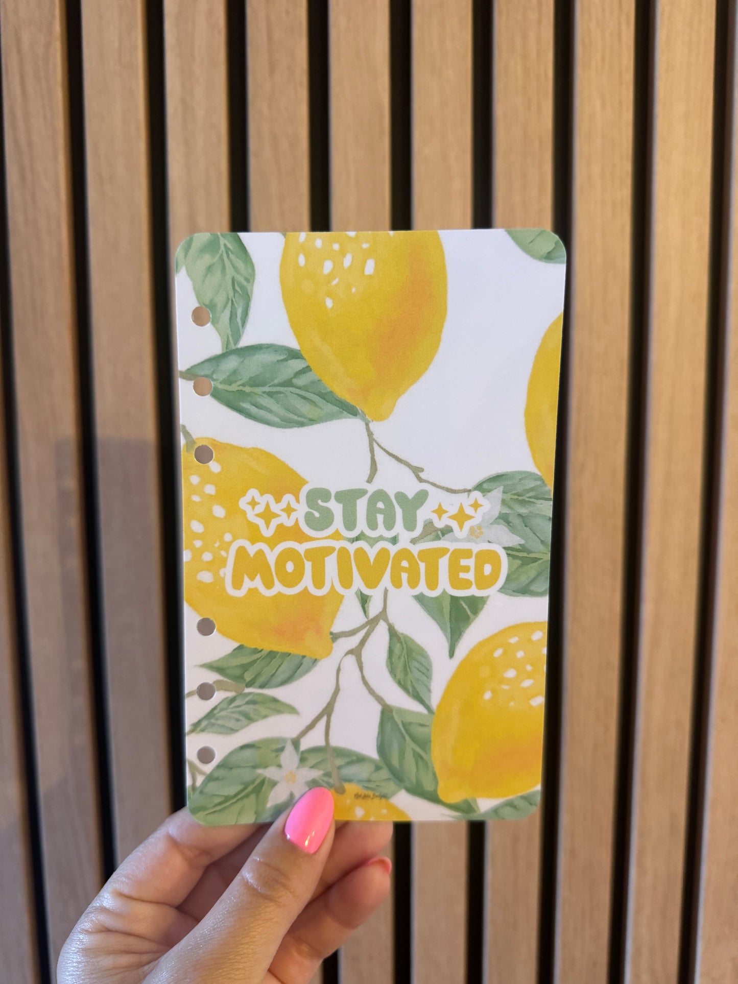 Page de Garde A6 « Couverture » Citrons