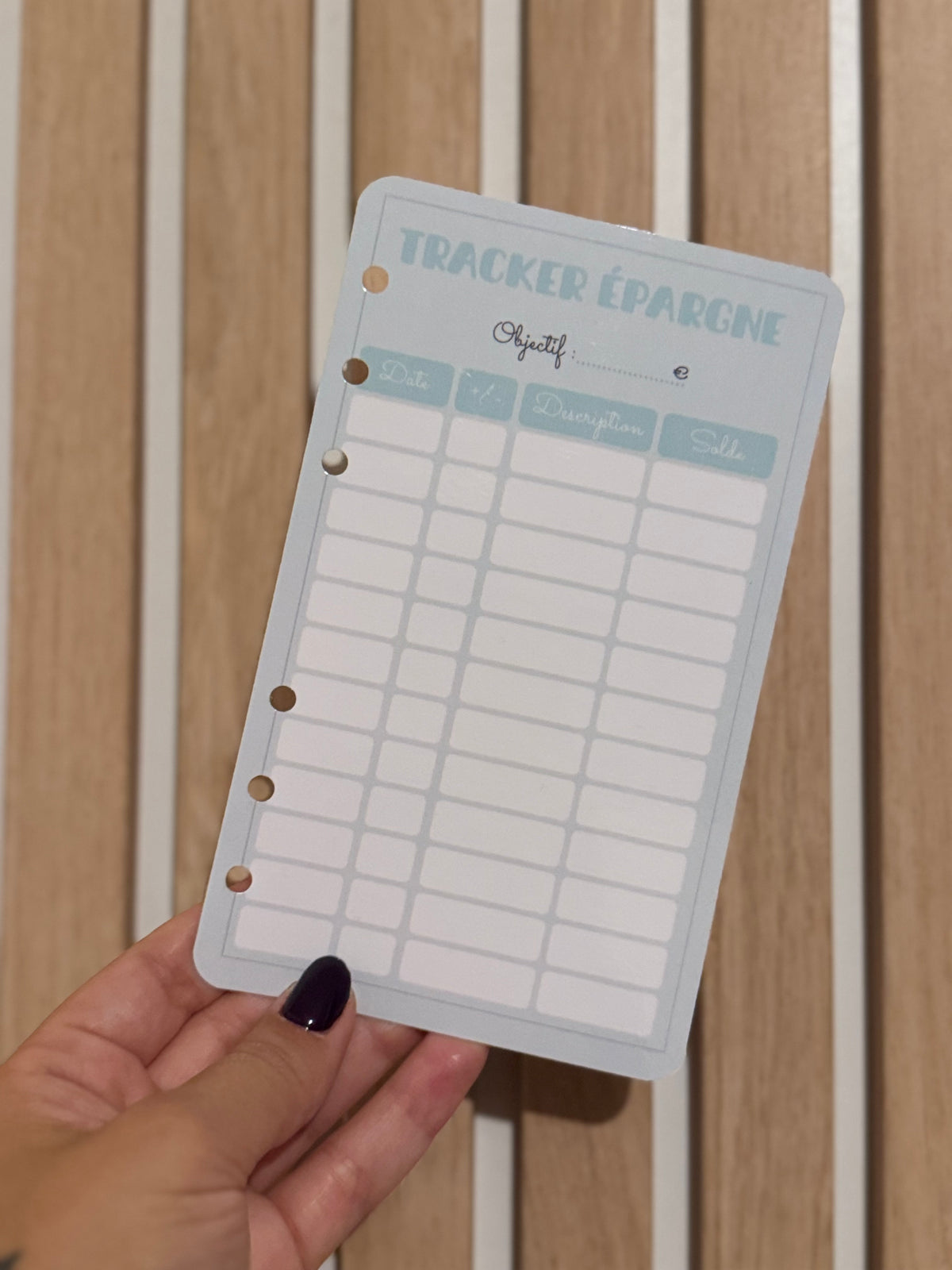 Fiches A6 « mes essentiels budget »