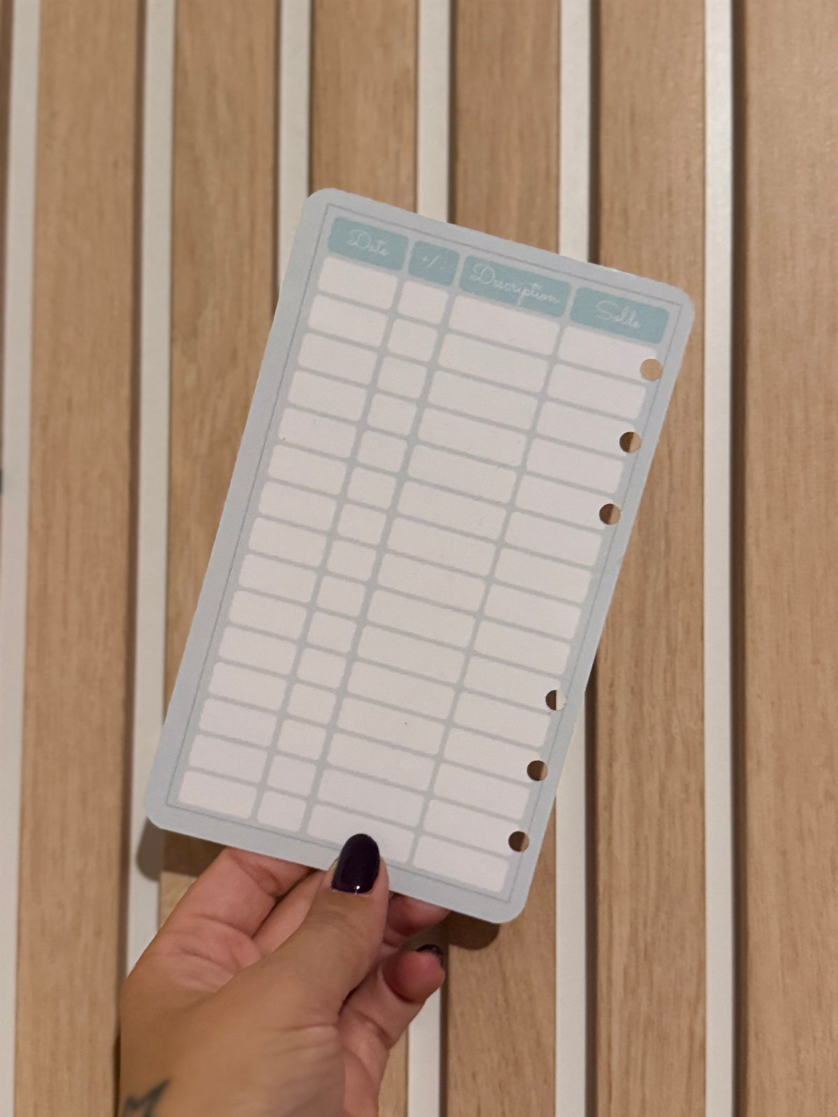 Fiches A6 « mes essentiels budget »
