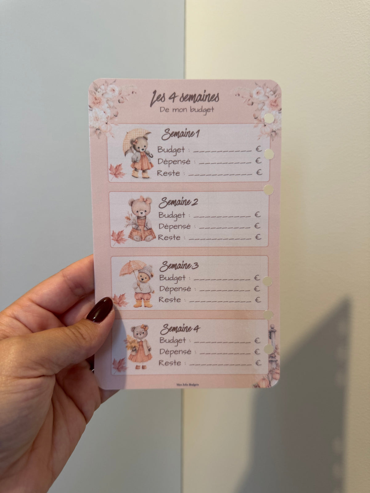 Lot de fiches budget A6 - Mon automne tout doux 🍁