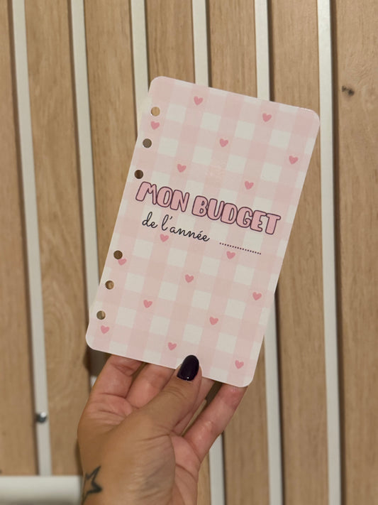Fiches A6 « mes essentiels budget »