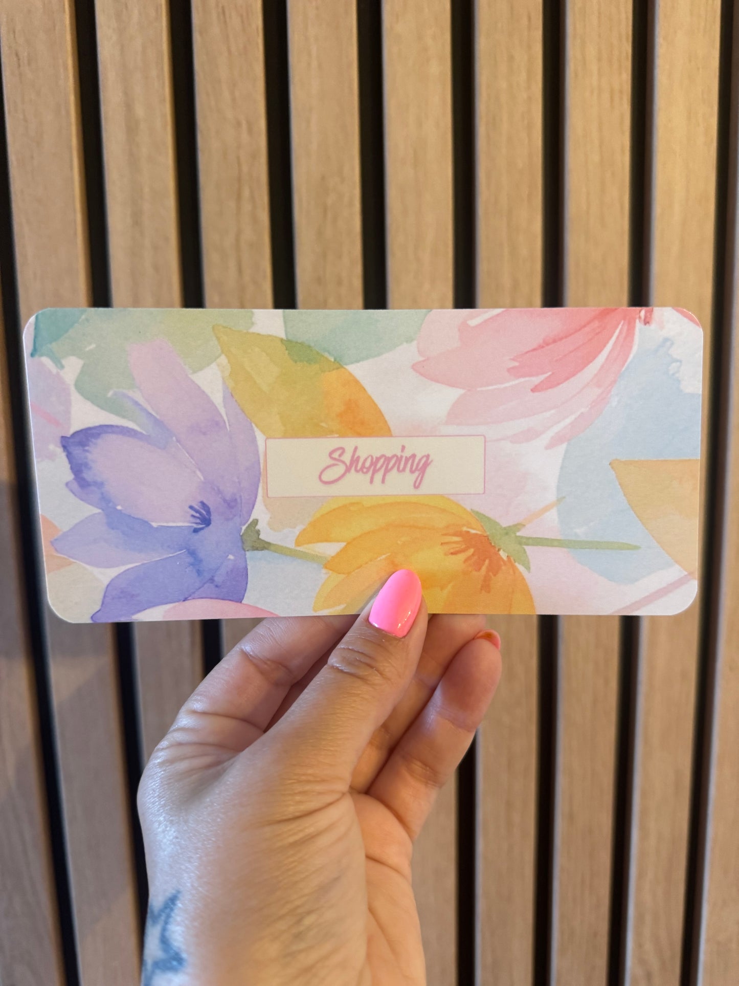 Page de Garde A6 Catégories - Aquarelle Multicolore