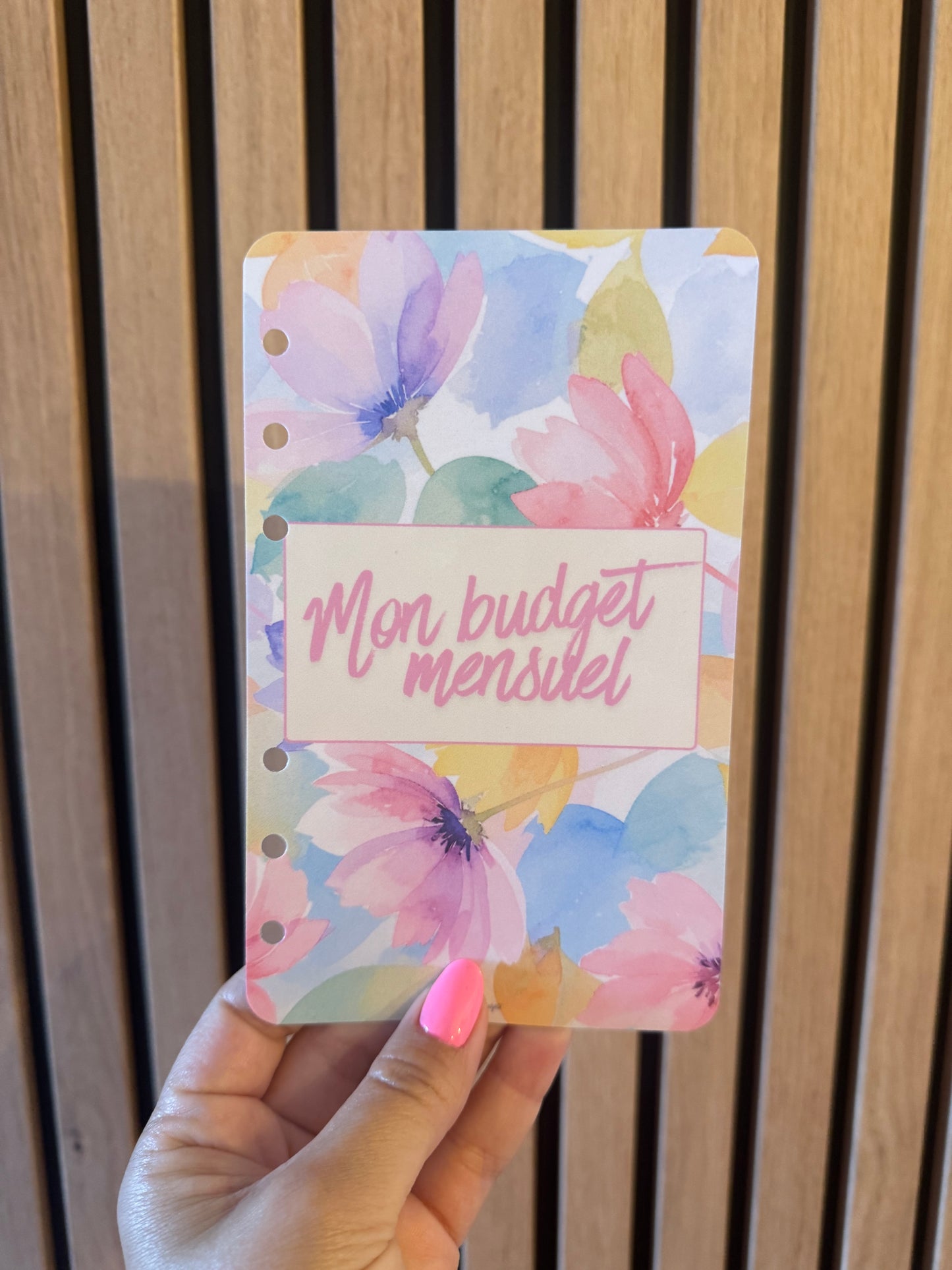 Page de Garde A6 « Couverture » Aquarelle Multicolore