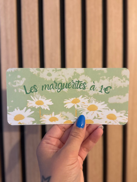 Lot de 2 trackers « Les Marguerites à 1€ »