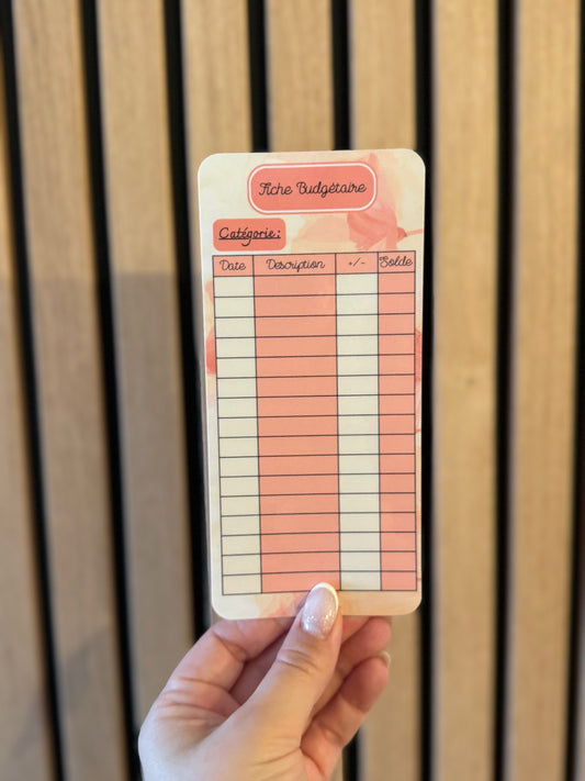 Tracker suivi budgétaire - Fleur aquarelle