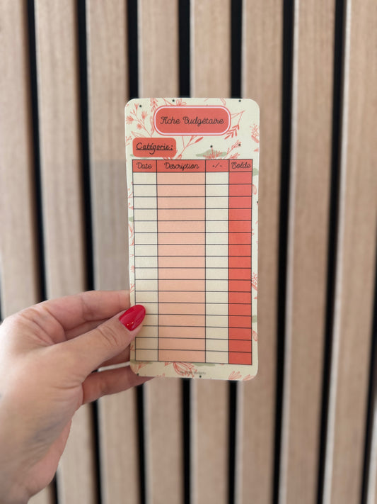 Tracker suivi budgétaire - Feuillage orange & vert