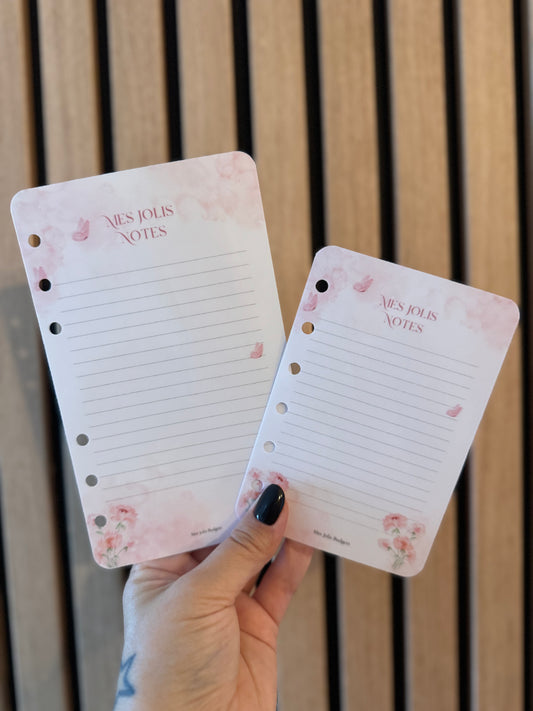 Fiche « Mes Jolis Notes » 🌸