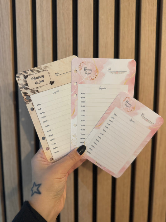 Fiche « Mon Planning du jour »