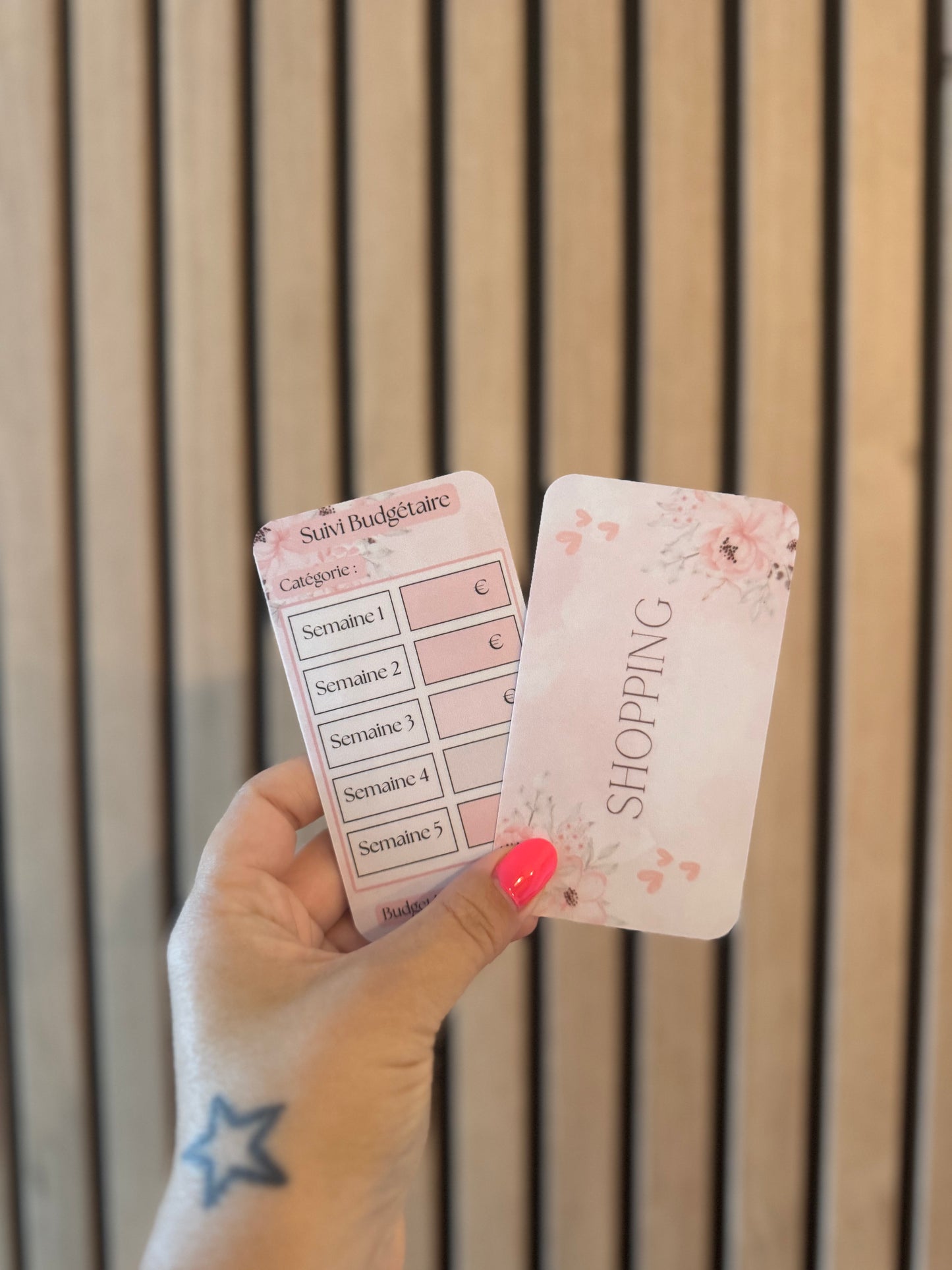 Page de garde A7 « Catégorie » - Rose fleuri