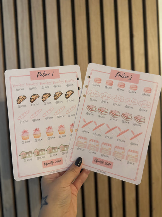 Trackers Épargne Boulangerie ✨ (Lot de 2 Fiches)