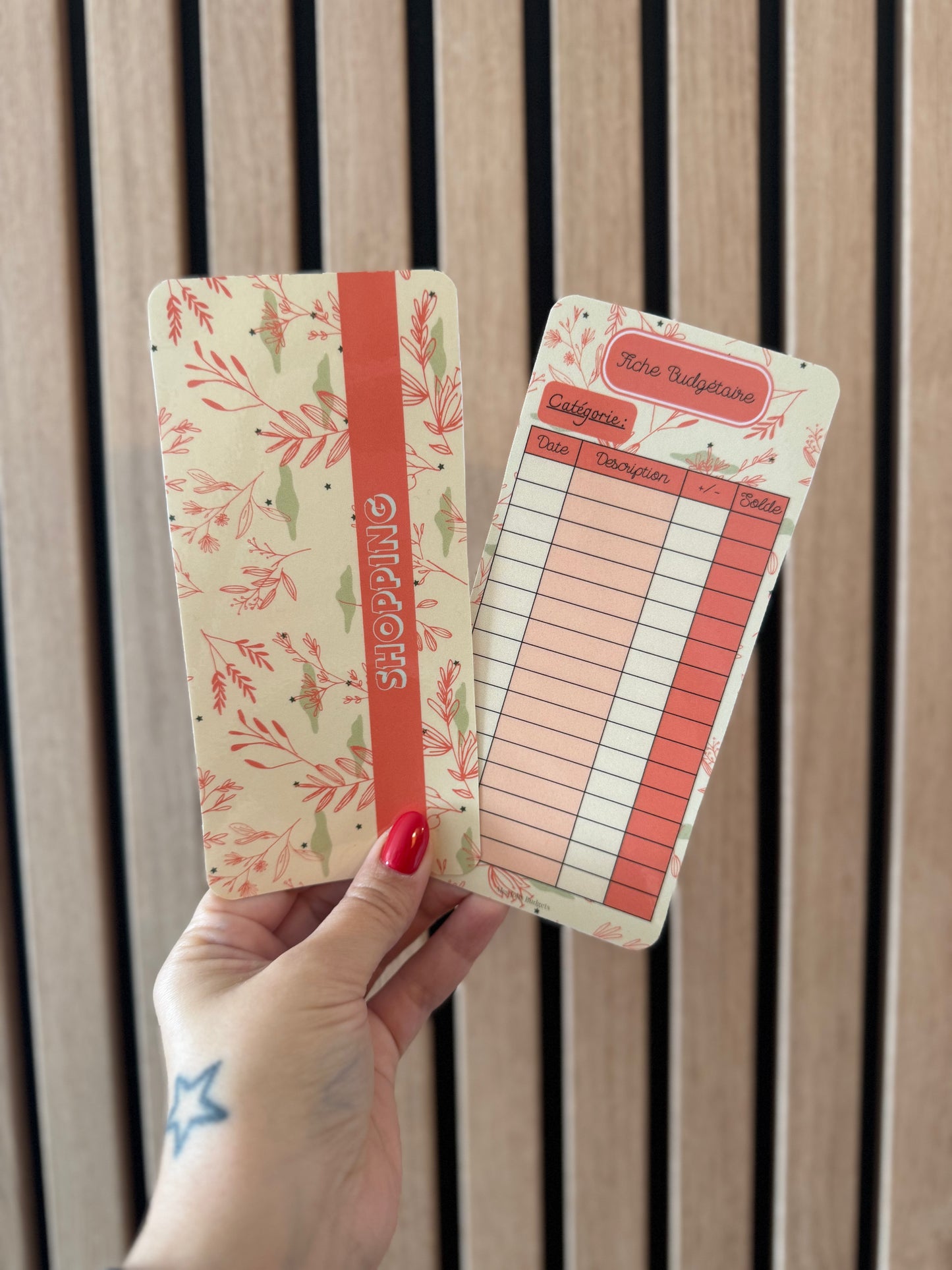 Page de Garde A6 « Catégorie » - Feuillage orange & vert