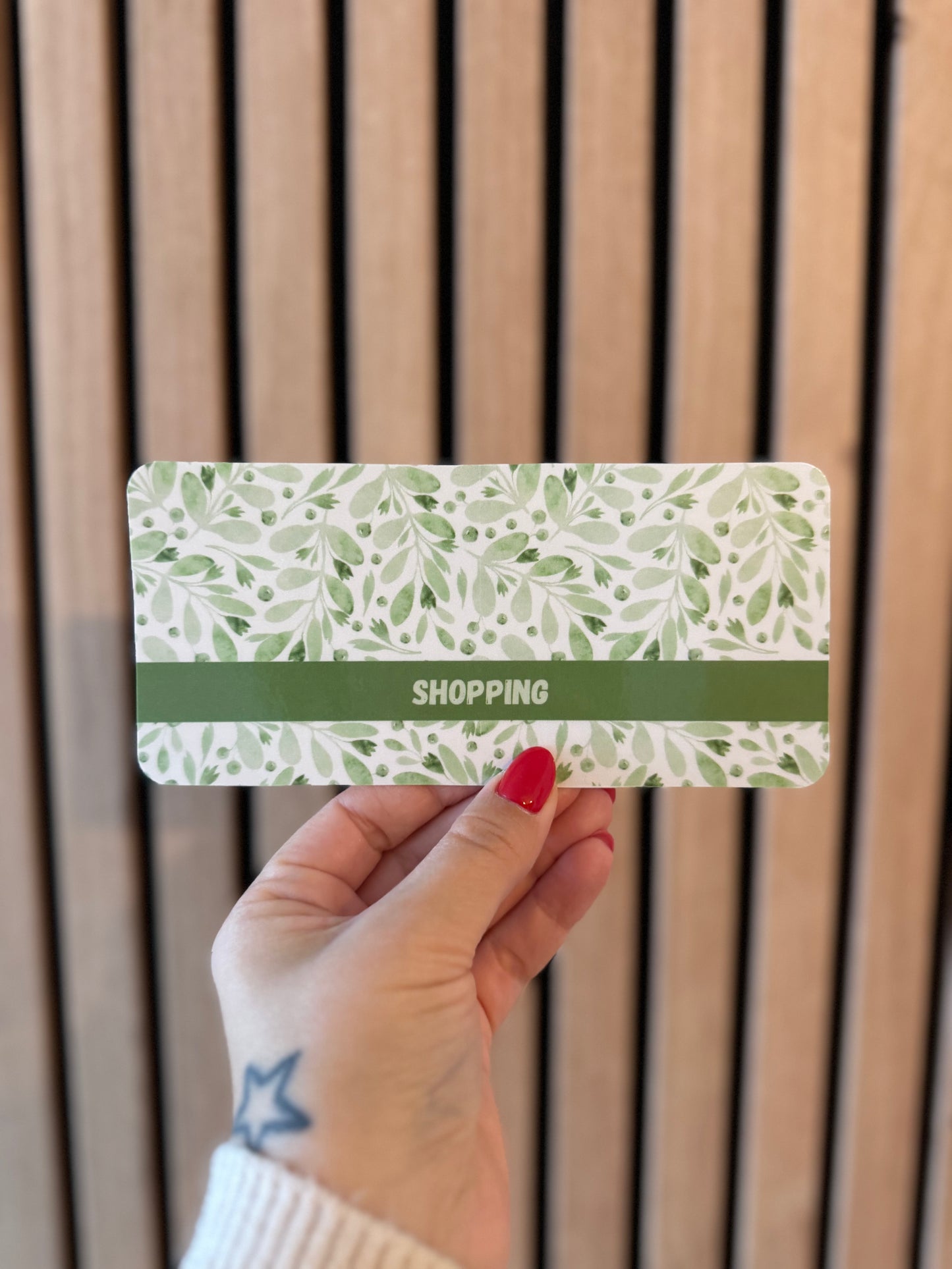 Page de Garde A6 « Catégorie » - Feuilles Vertes