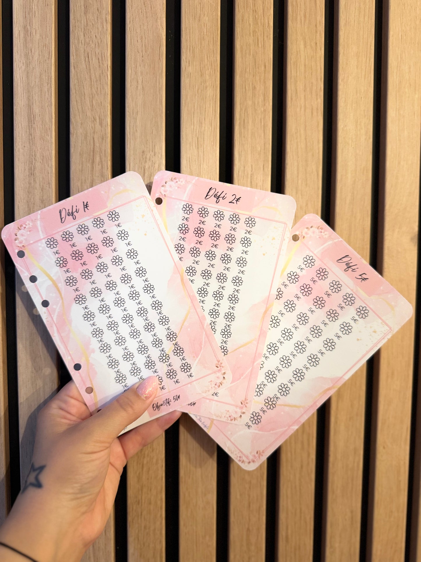 Défis Perforés « Élégance Fleurie » | 1€ , 2€ , 3€