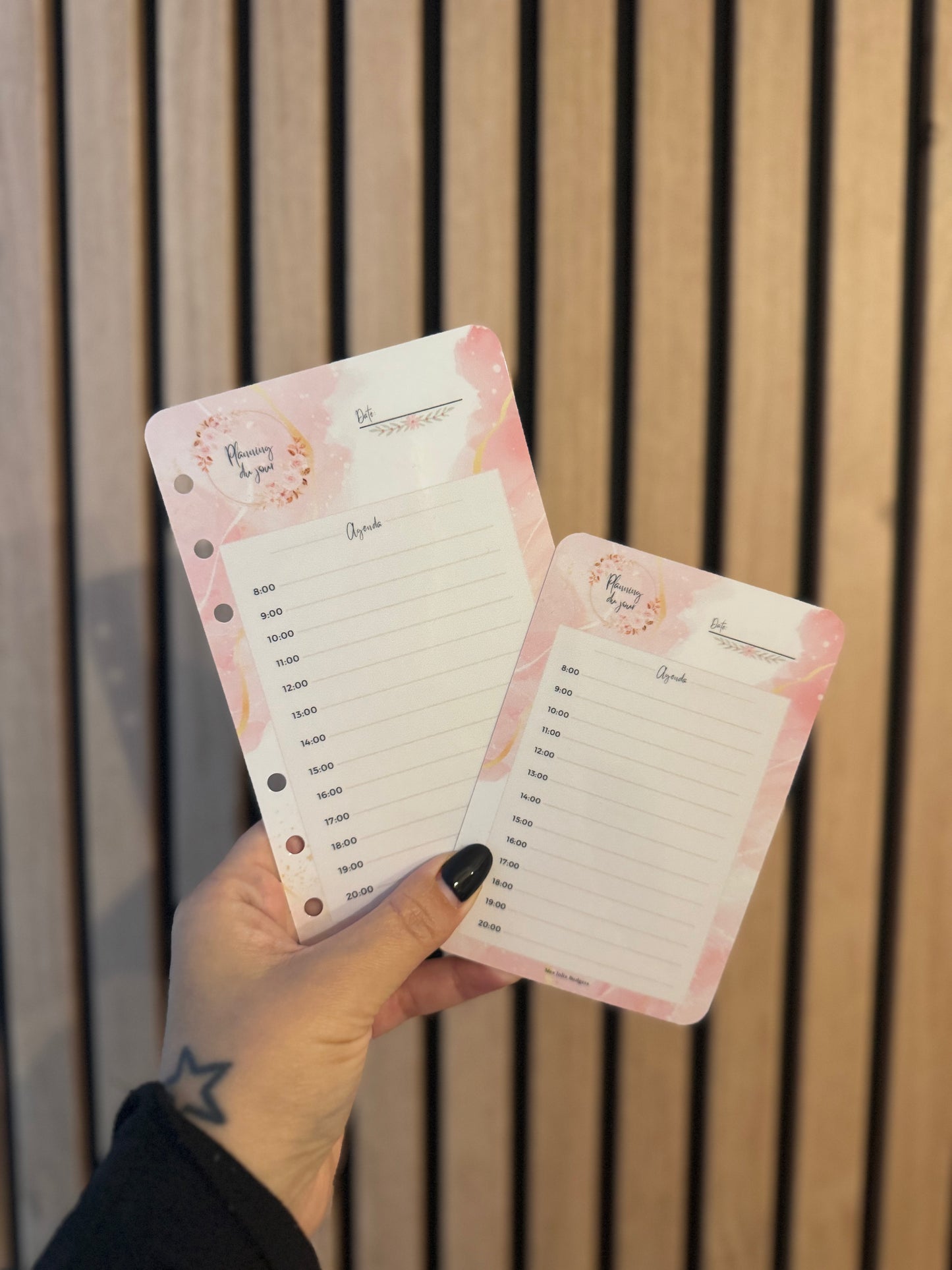 Fiche « Mon Planning du jour »