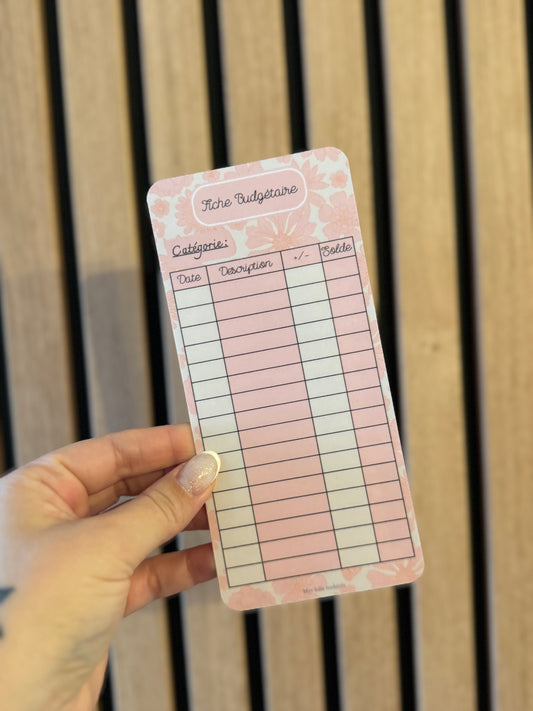 Tracker suivi budgétaire - Blush Rose