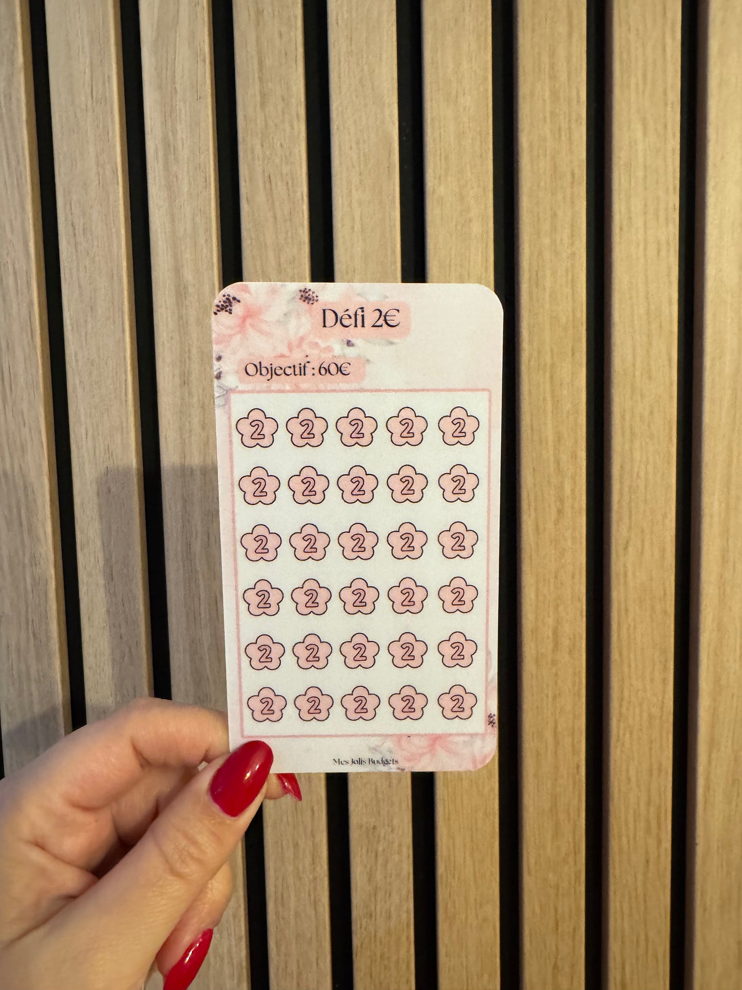 Défis Budget 1€ • 2€ • 5€ – Format A7 🌸