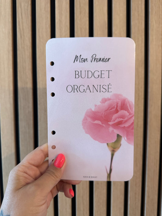 Page de Garde A6 « Couverture » rose fleurie