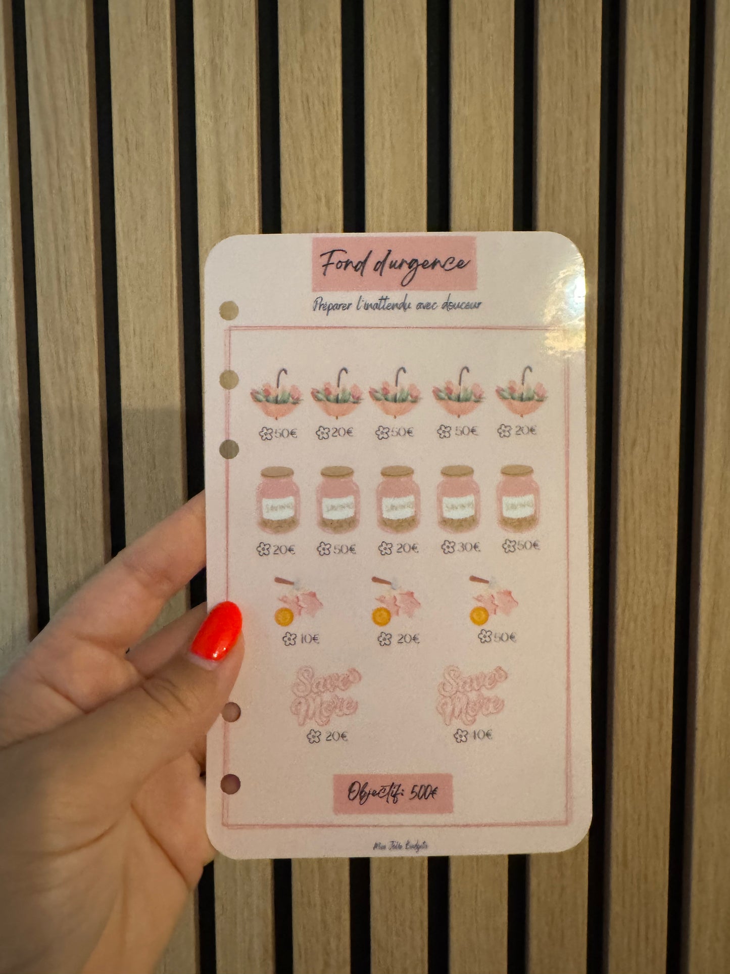 Trackers Défis Perforés Spécial Épargne 🌸