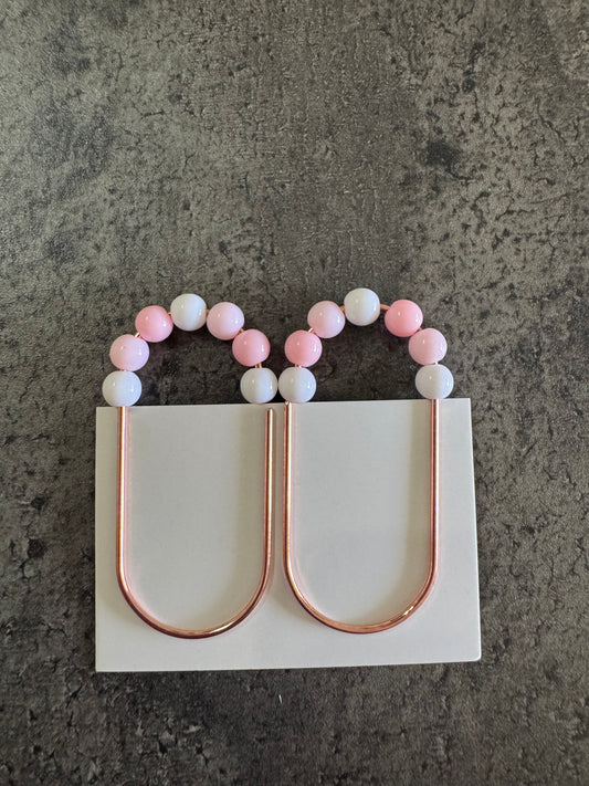 Trombones décoratifs avec perles colorées
