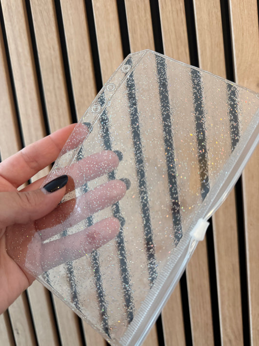 Enveloppes A6 à zip pailletés ✨