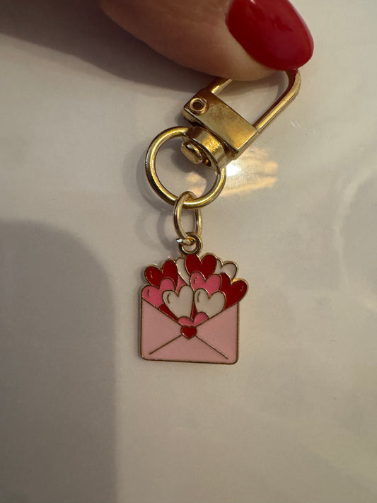 Porte clé enveloppe cœur ❤️