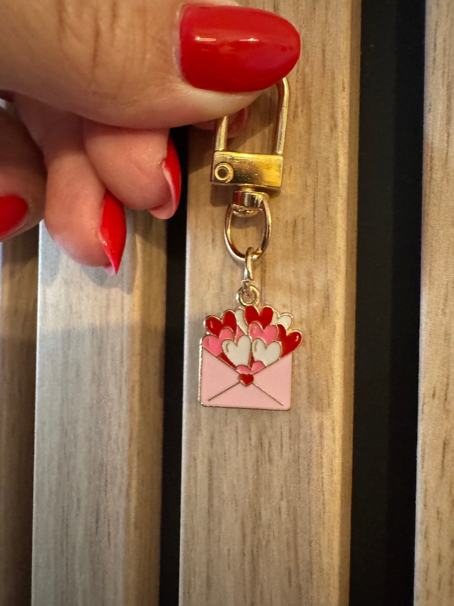 Porte clé enveloppe cœur ❤️